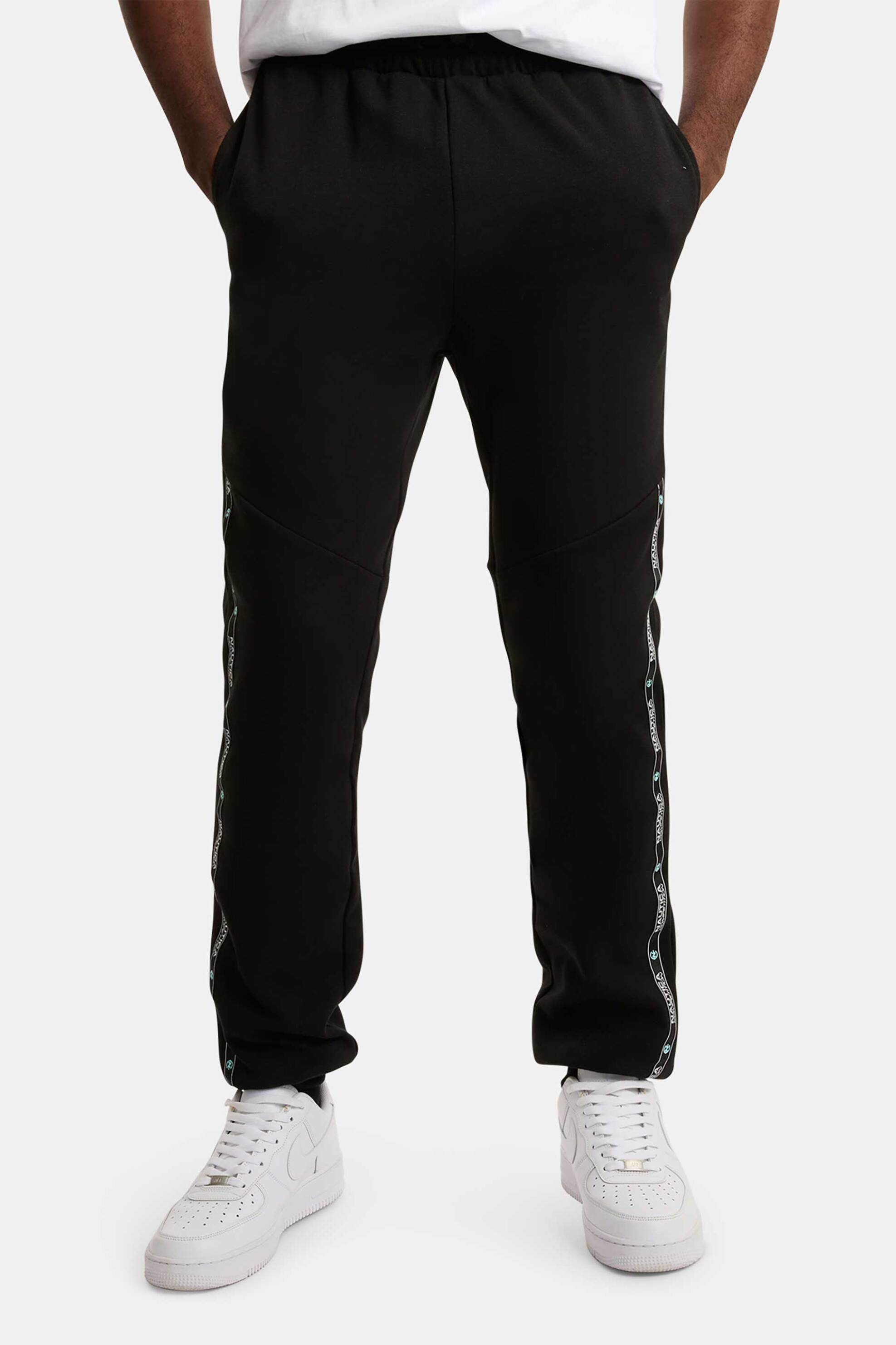 Nautica ανδρικό παντελόνι φόρμας με logo tape "Ecommott" - N7S03392 Μαύρο φωτογραφία