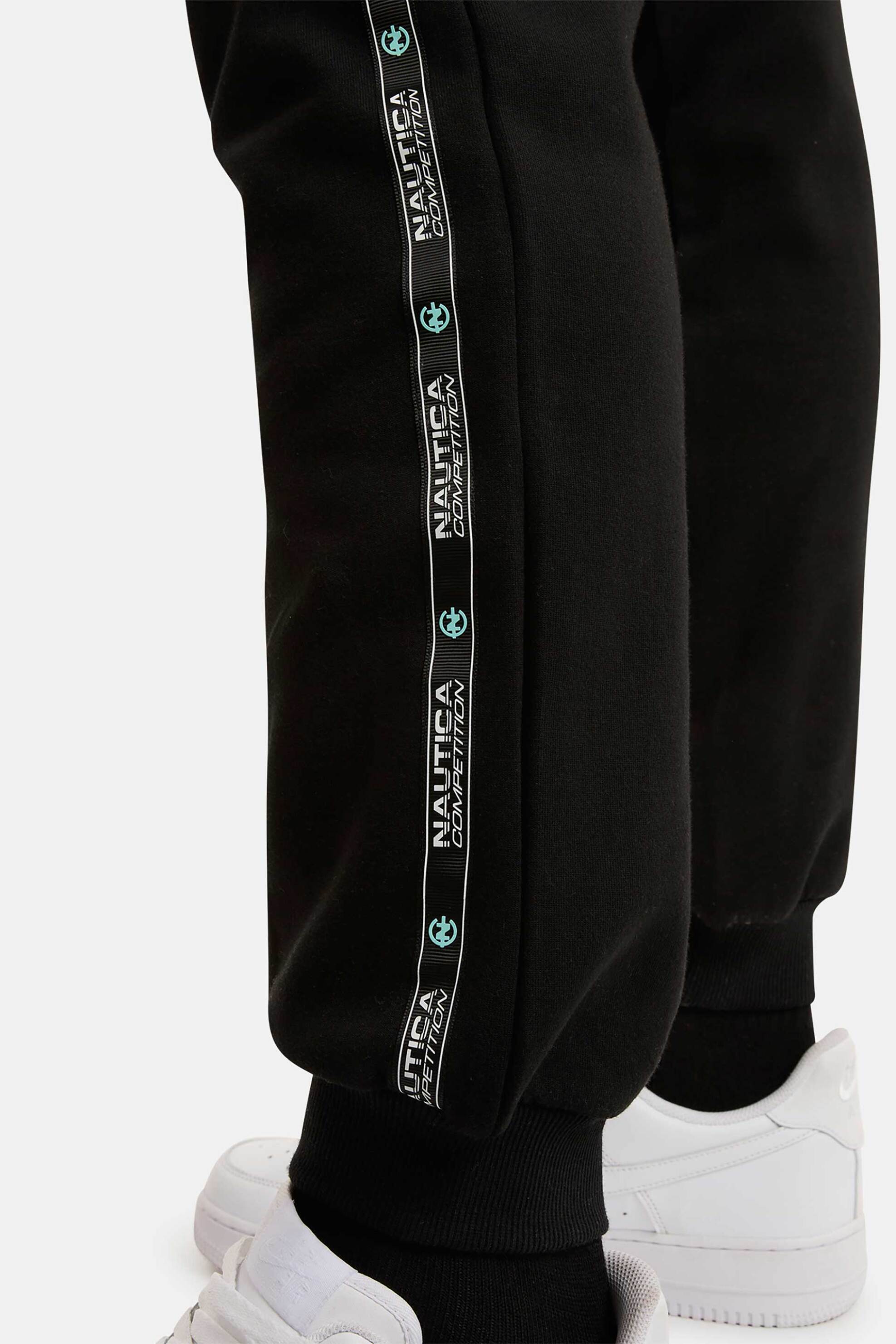 Nautica ανδρικό παντελόνι φόρμας με logo tape "Ecommott" - N7S03392 Μαύρο φωτογραφία