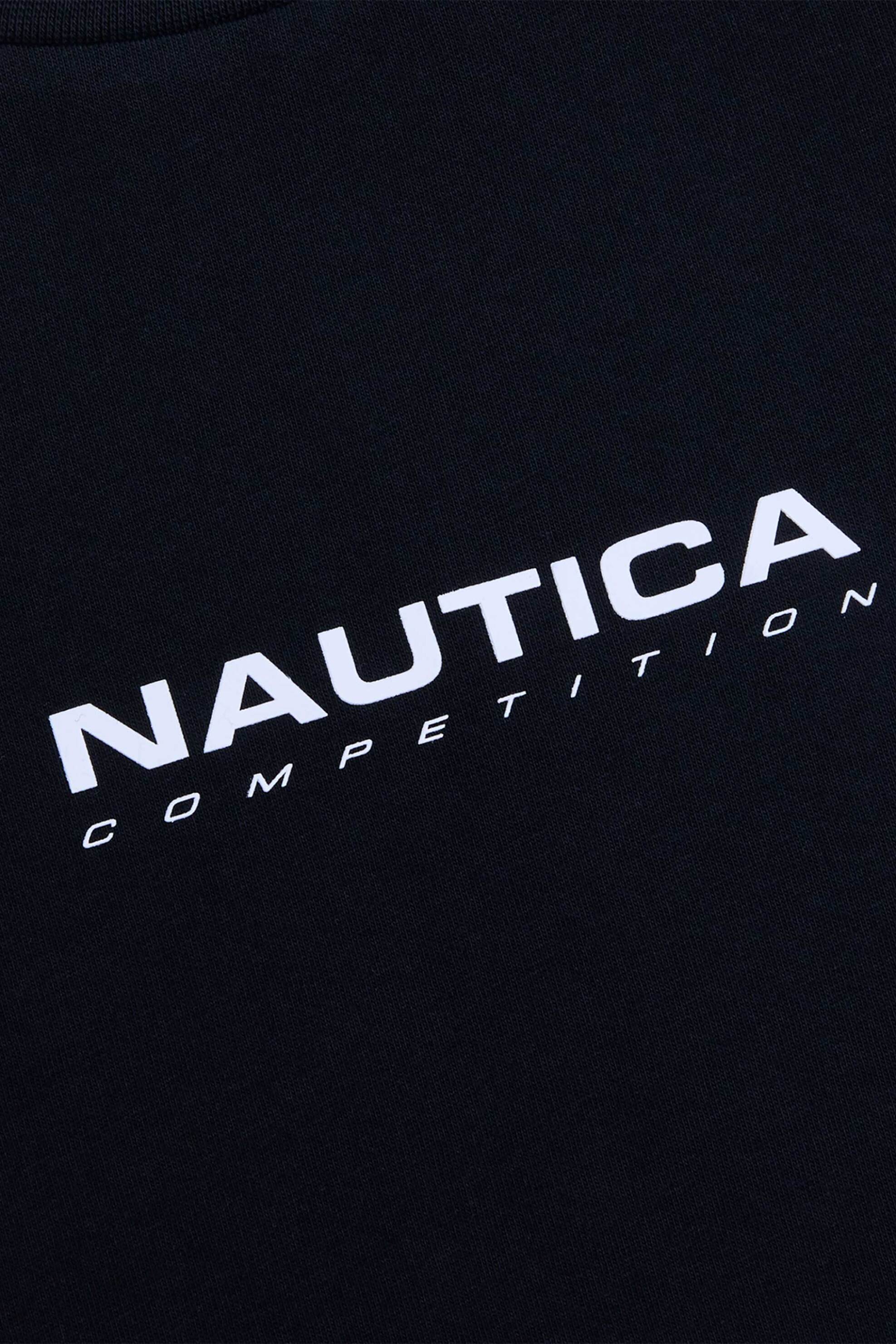 Nautica Ανδρικό T-Shirt με Λογότυπο Και Graphic Print Στο Πίσω Μέρος Chigoria - N7V03907 Μαύρο