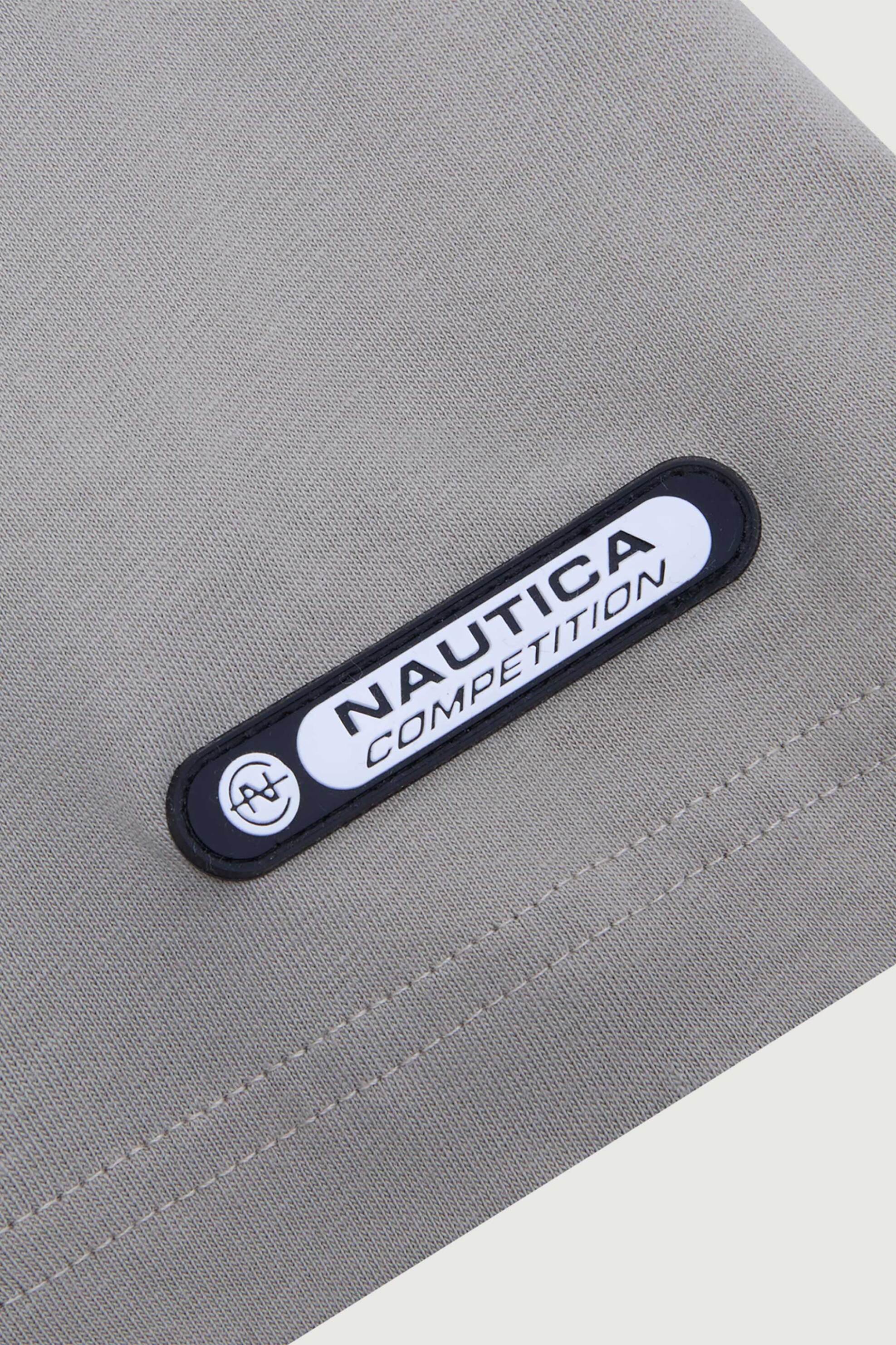 Nautica Ανδρικό T-Shirt με Λογότυπο Και Graphic Print Στο Πίσω Μέρος Wadi - N7V03922 Γκρι