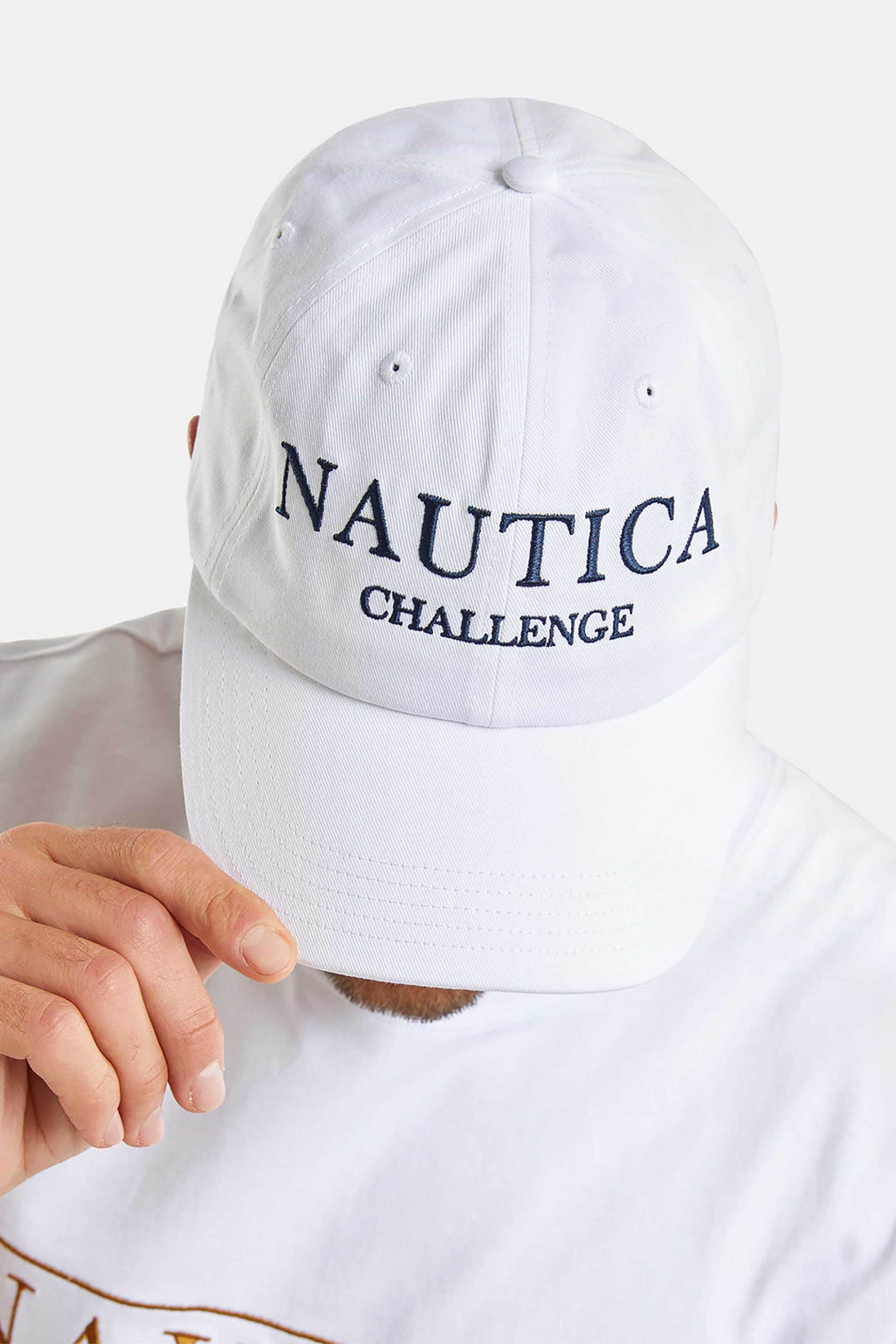 Ανδρική Μόδα > Ανδρικά Αξεσουάρ > Ανδρικά Καπέλα & Σκούφοι Nautica ανδρικό καπέλο μονόχρωμο βαμβακερό με κεντημένο λογότυπο "Missori" - N9M01786 Λευκό