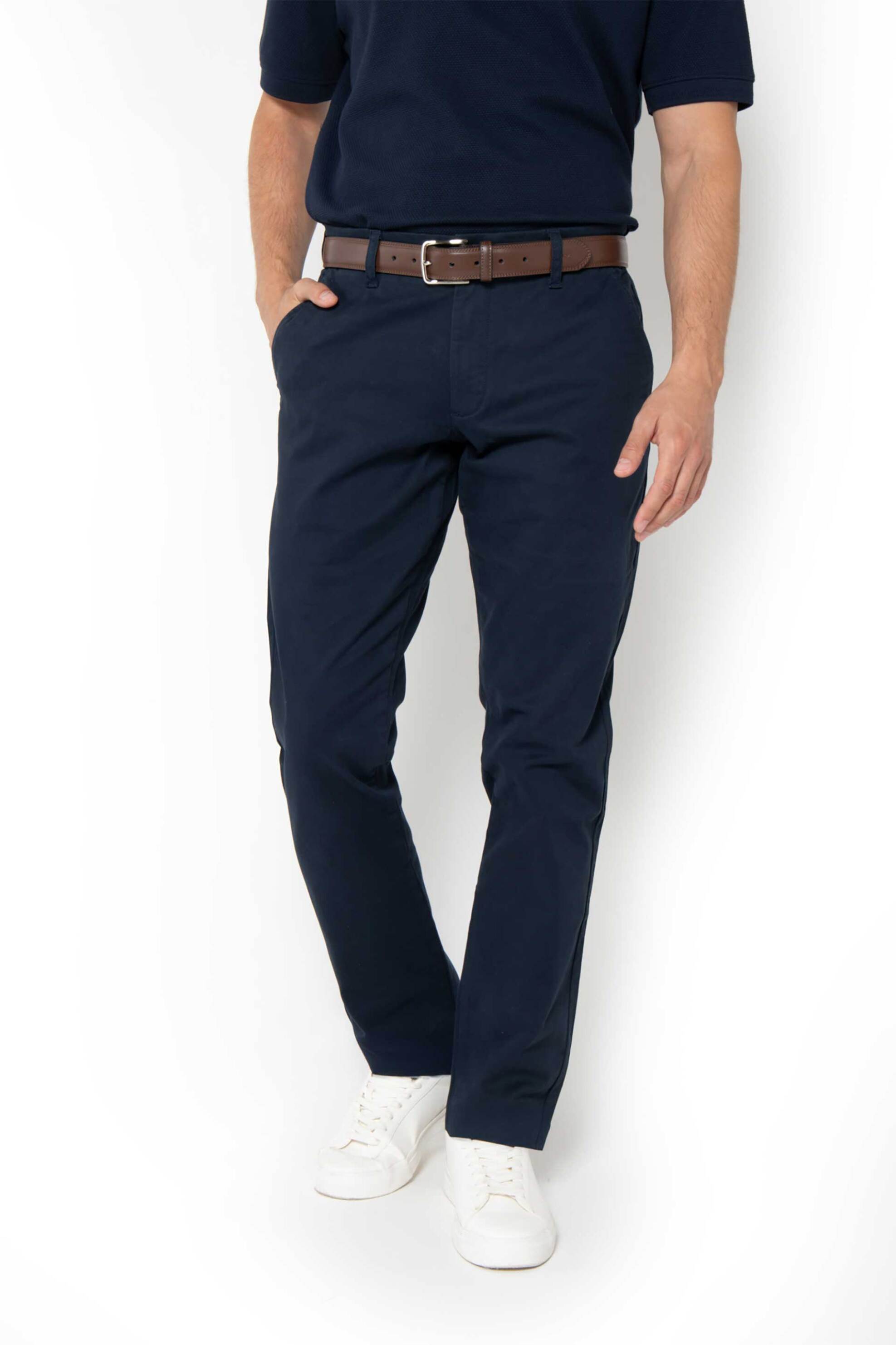 Nautica ανδρικό chino παντελόνι Classic Fit - P57903 Μπλε Σκούρο