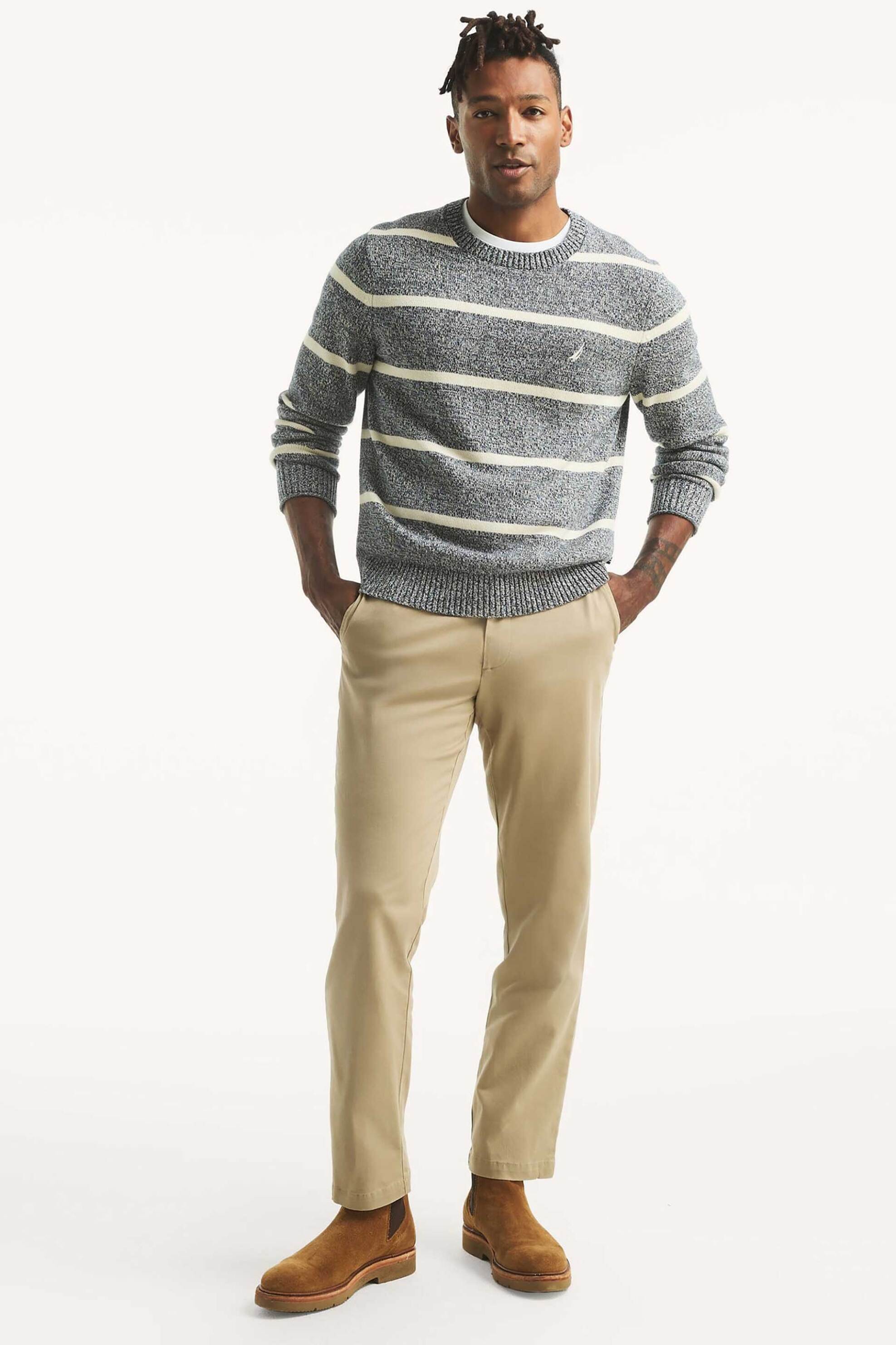 Nautica ανδρικό παντελόνι chino Classic Fit - PR9101 Μπεζ