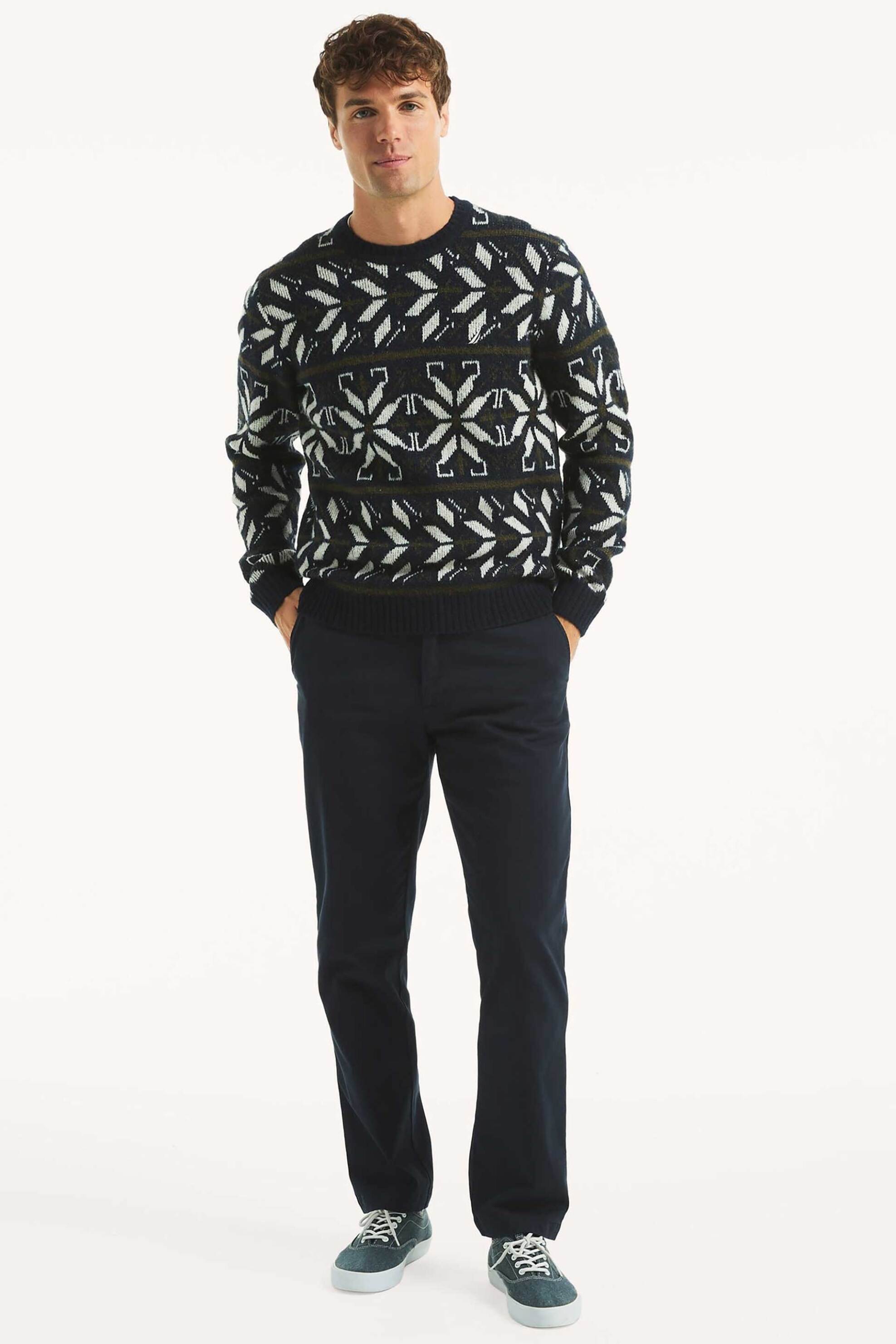 Nautica ανδρικό παντελόνι chino Classic Fit - PR9101 Μπλε Σκούρο