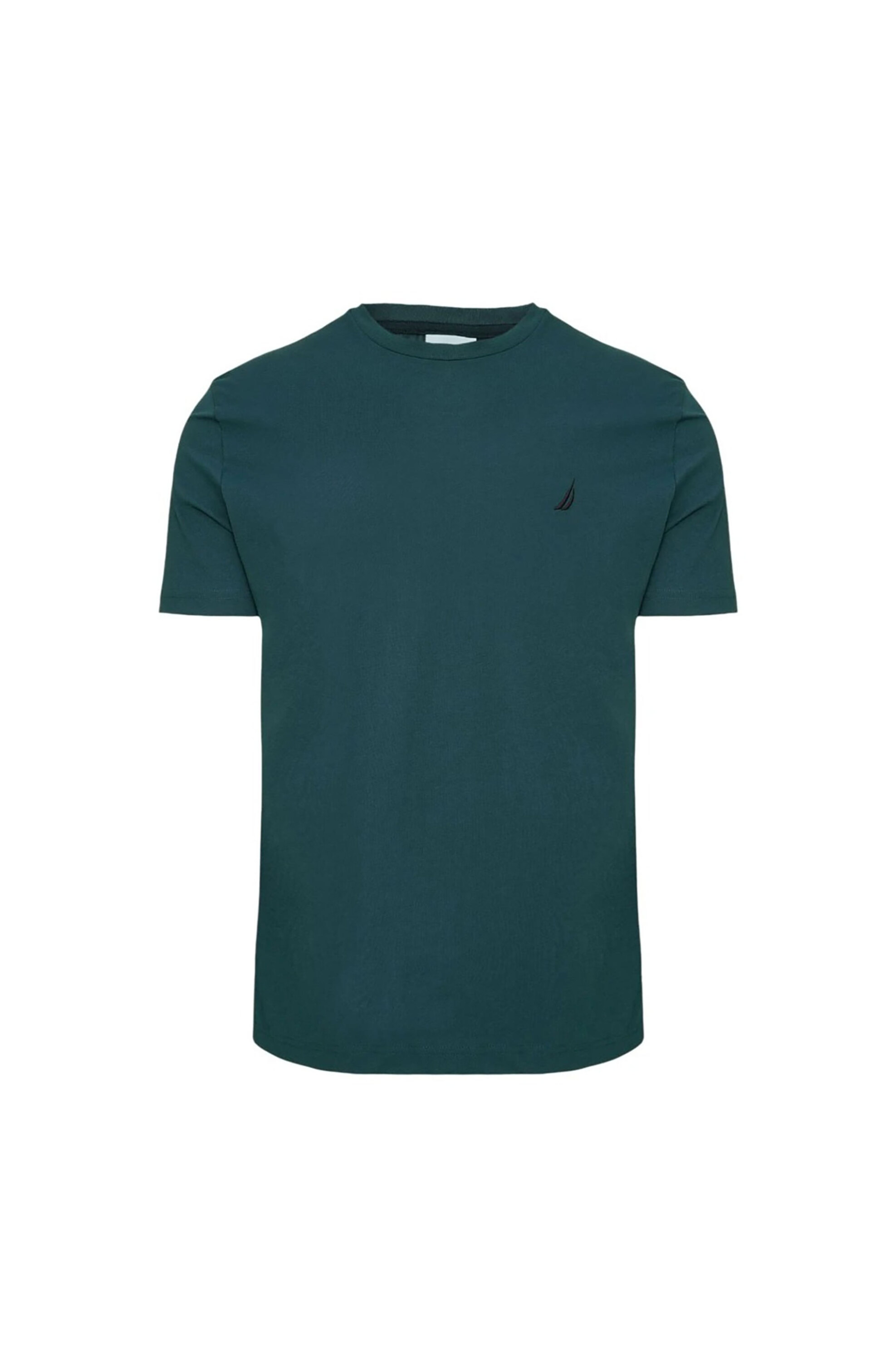 Nautica ανδρικό T-shirt με κεντημένο λογότυπο Classic Fit - VR8100 Πετρόλ