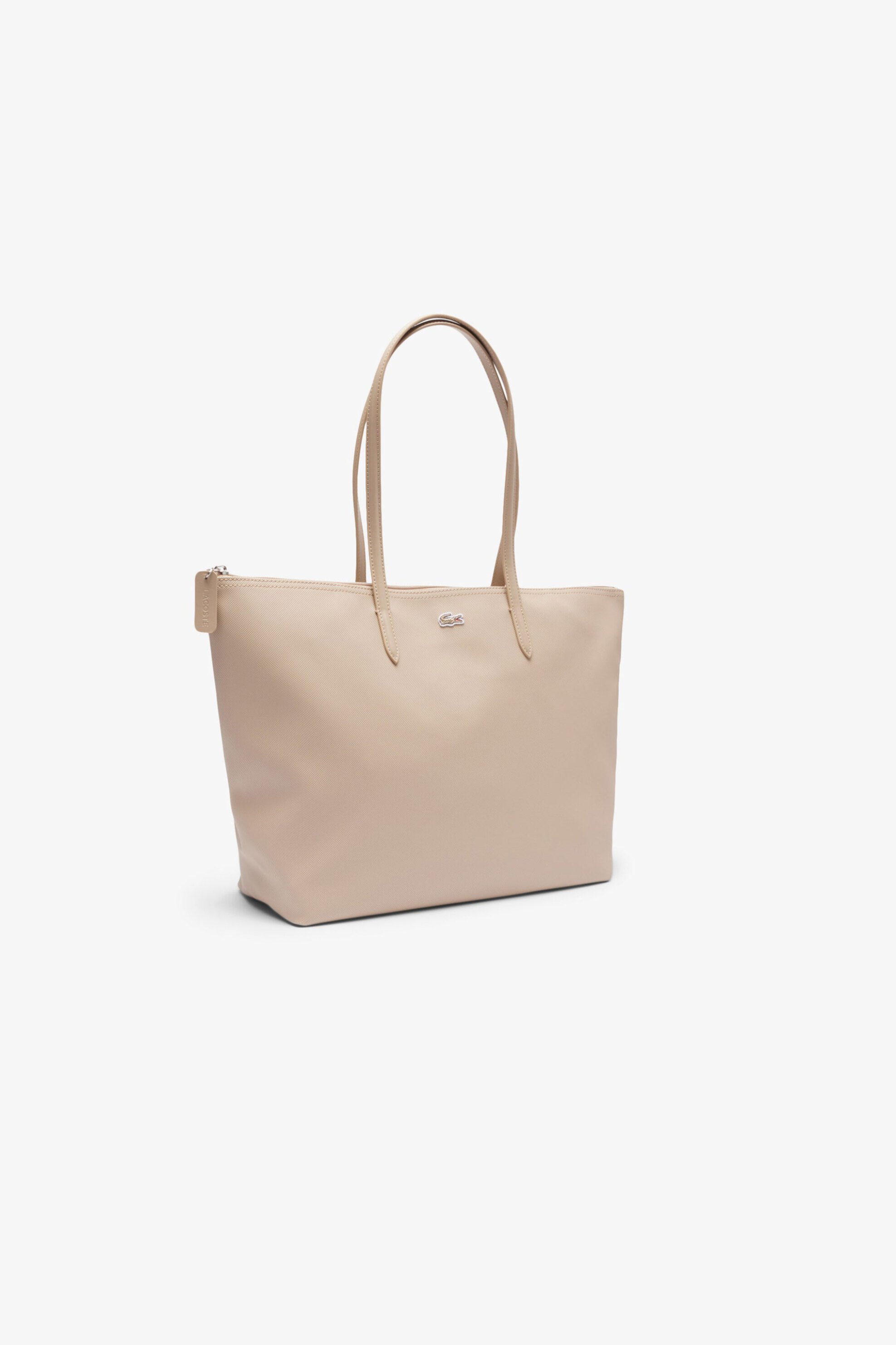 Lacoste γυναικεία τσάντα tote με ανάγλυφο λογότυπο "Large Concept L.12.12" - NF1888PK Εκρού φωτογραφία