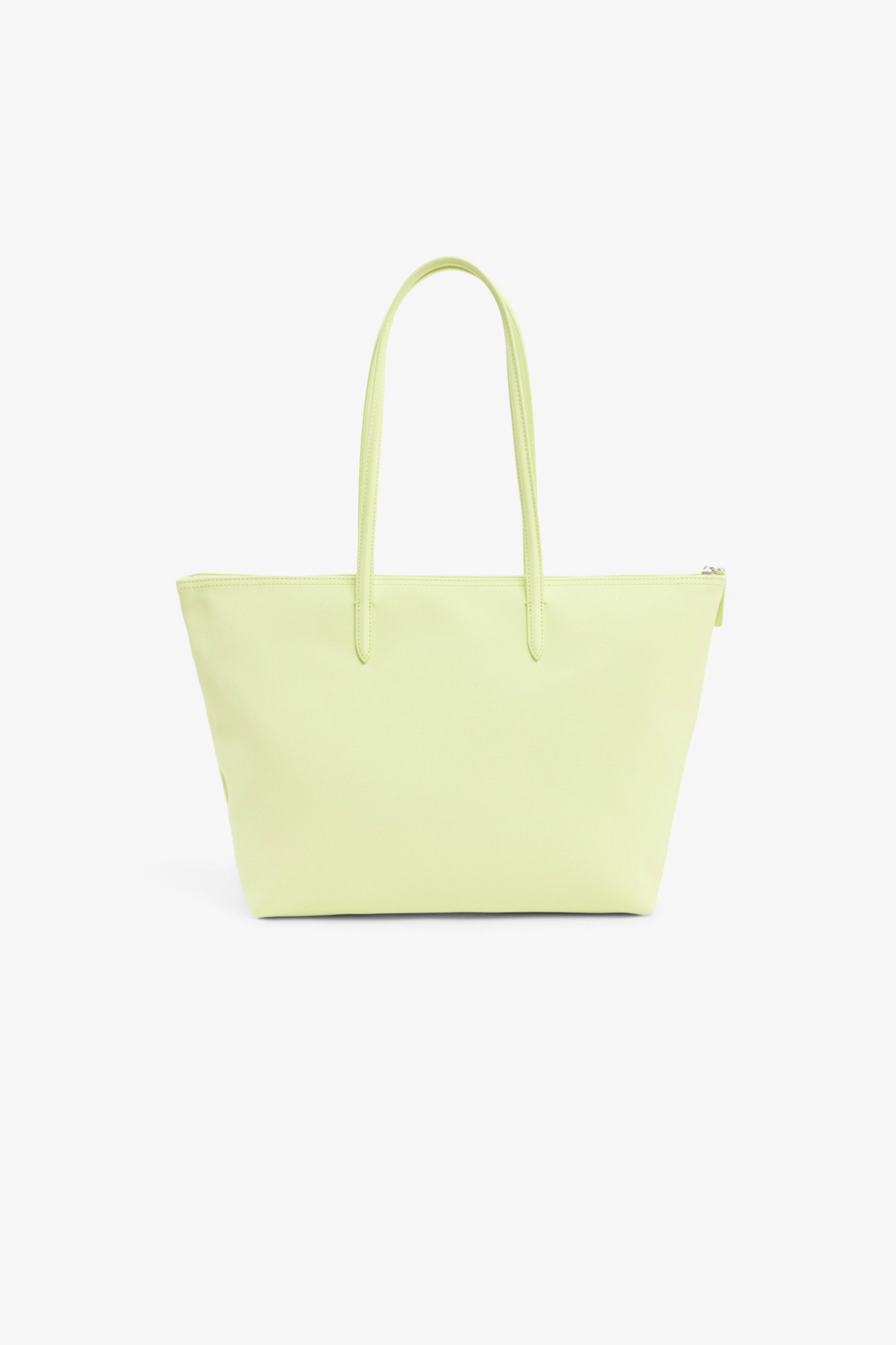 Lacoste Γυναικεία Τσάντα Tote Πικέ με Λογότυπο Concept L 12 Large - Nf1888Pk Κίτρινο Ανοιχτό