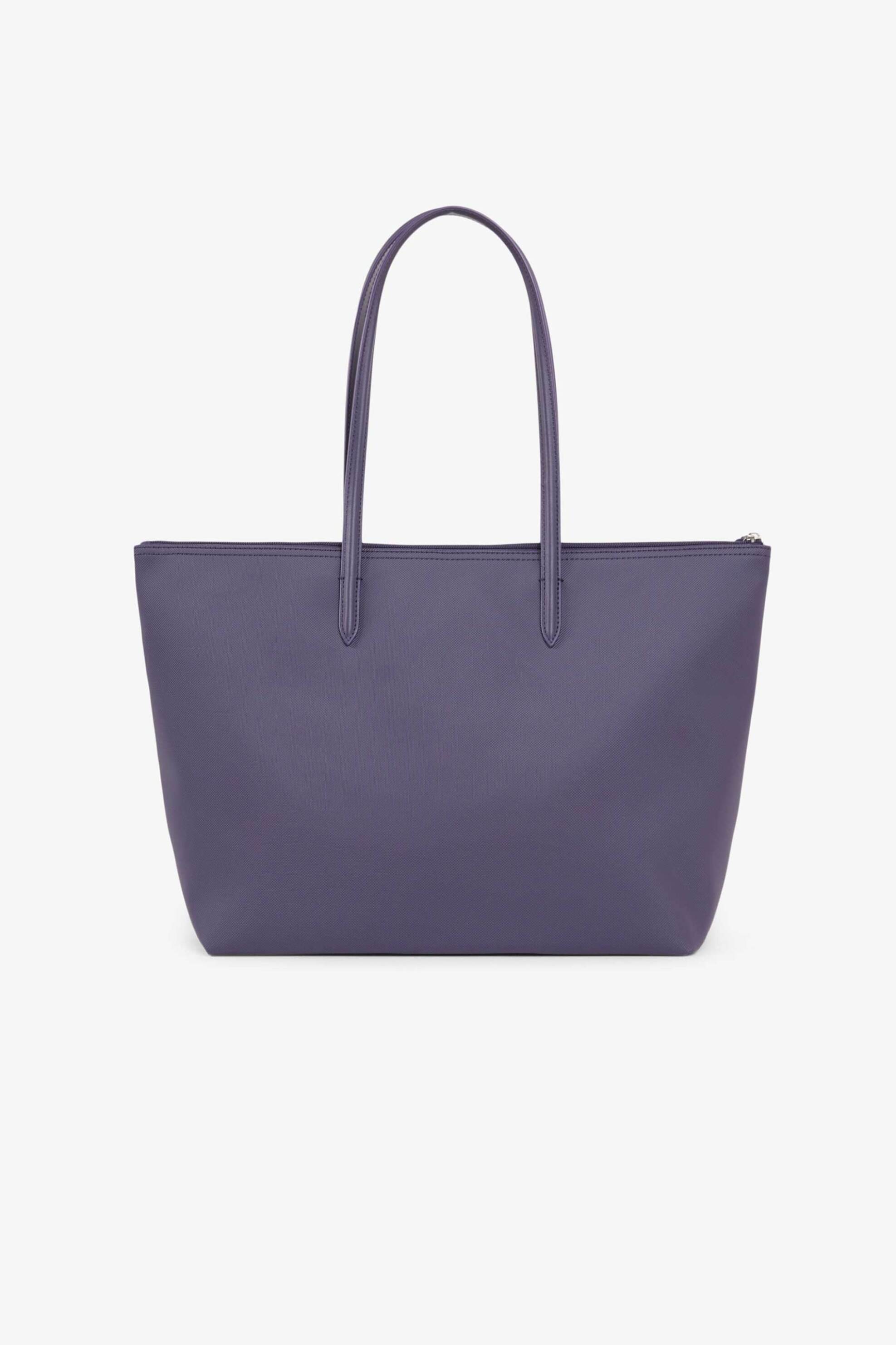 Lacoste Γυναικεία Τσάντα Tote Πικέ με Λογότυπο Concept L 12 Large - Nf1888Pk Μοβ