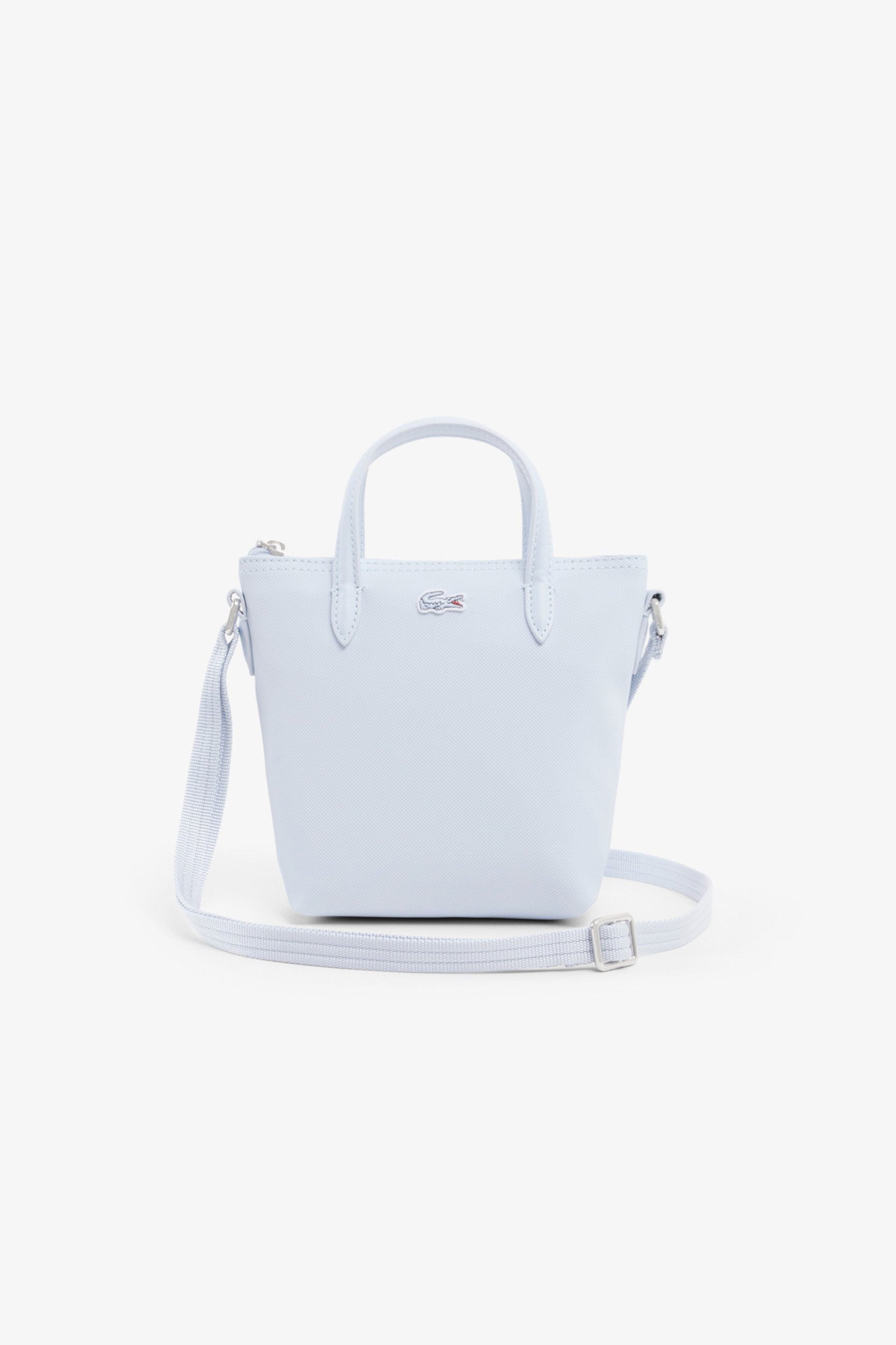 Lacoste γυναικεία τσάντα tote πικέ με λογότυπο "Mini Concept L.12.12" - NF2609PK Σιελ