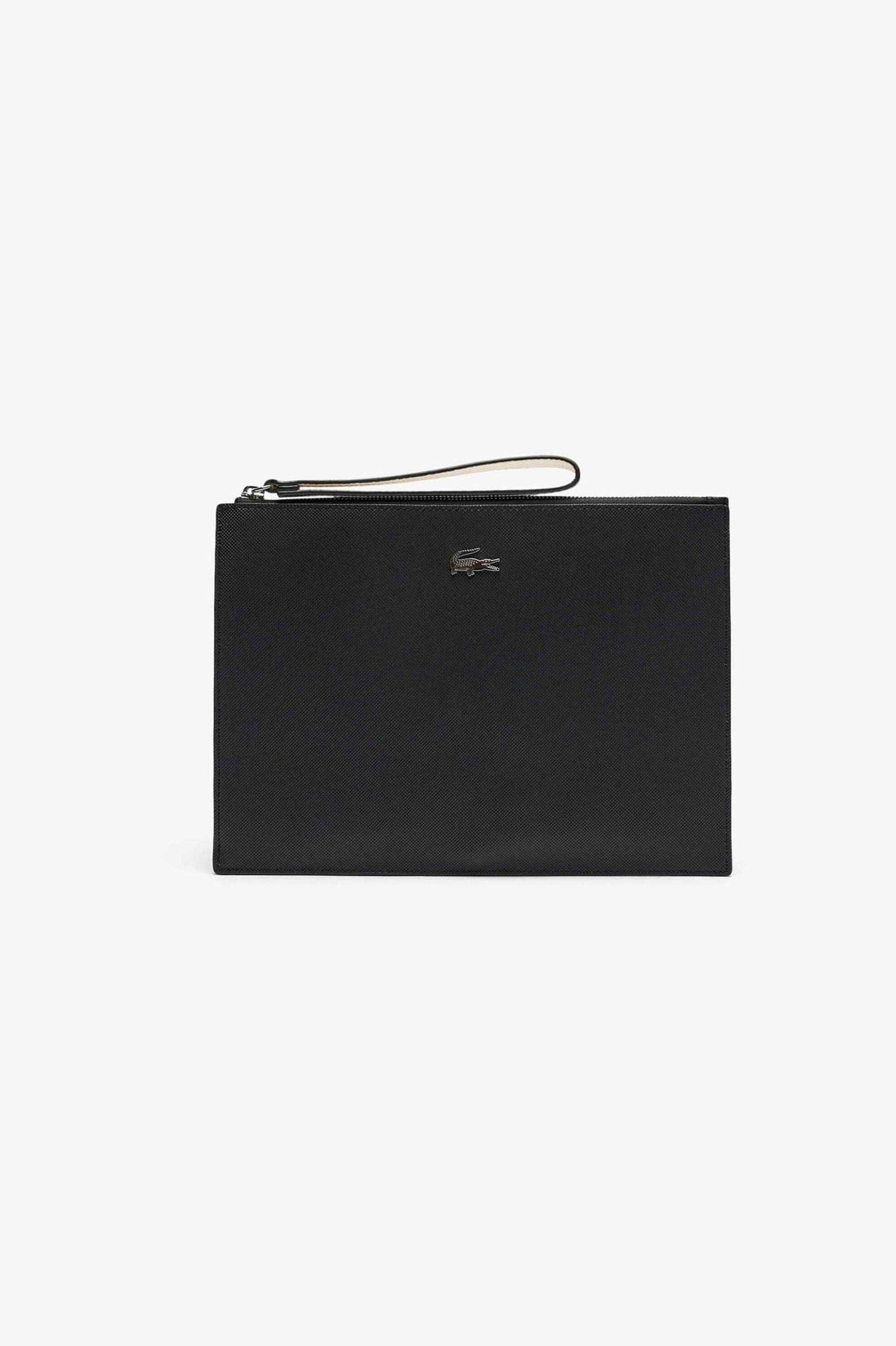 LACOSTE Lacoste γυναικείος φάκελος "Anna Coated Piqué" - NF2791AA Ασπρόμαυρο