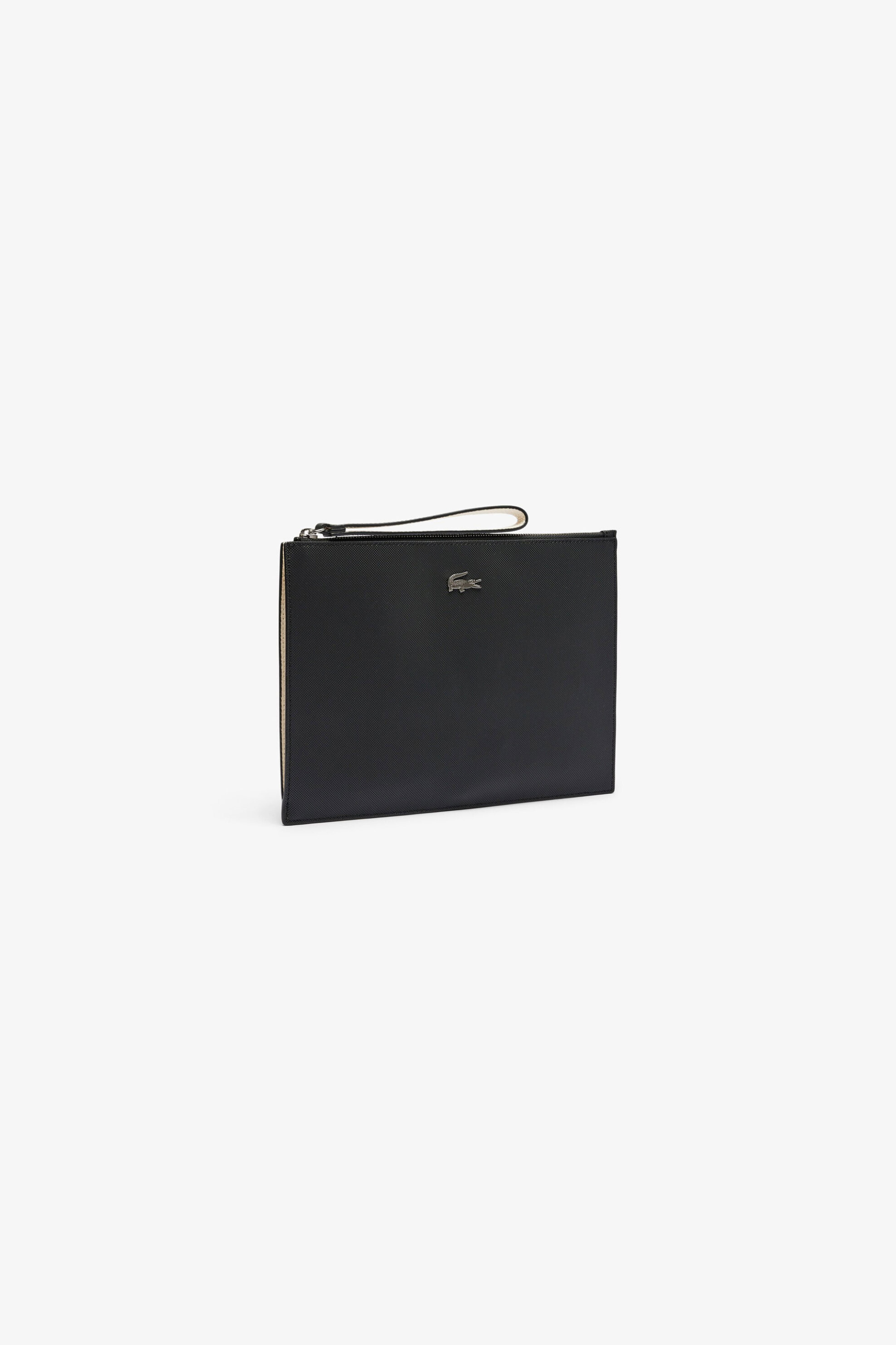 Lacoste γυναικείος φάκελος "Anna Coated Piqué" - NF2791AA Ασπρόμαυρο φωτογραφία