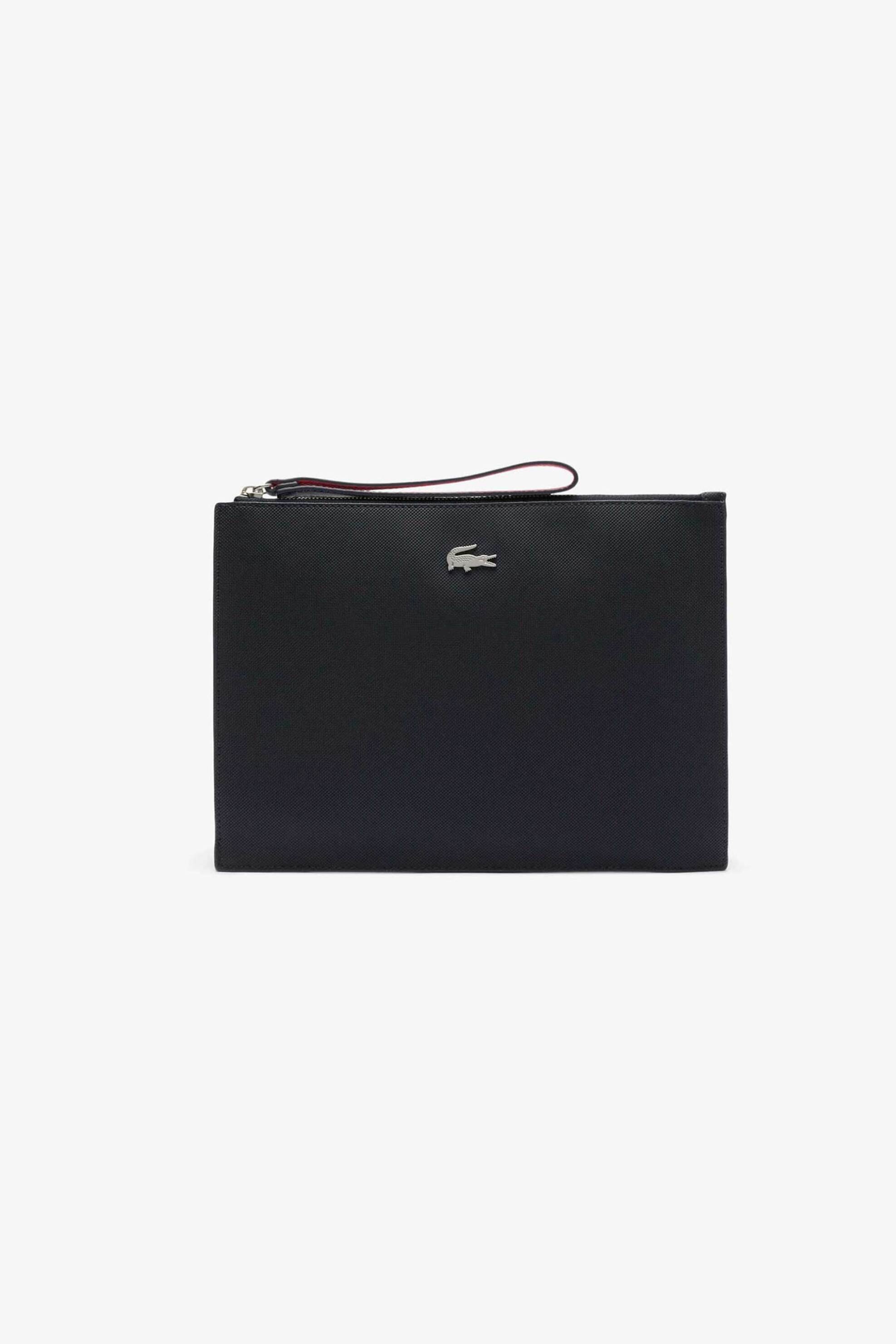 LACOSTE Lacoste γυναικείος φάκελος "Anna Coated Piqué" - NF2791AA Μαύρο - Κόκκινο
