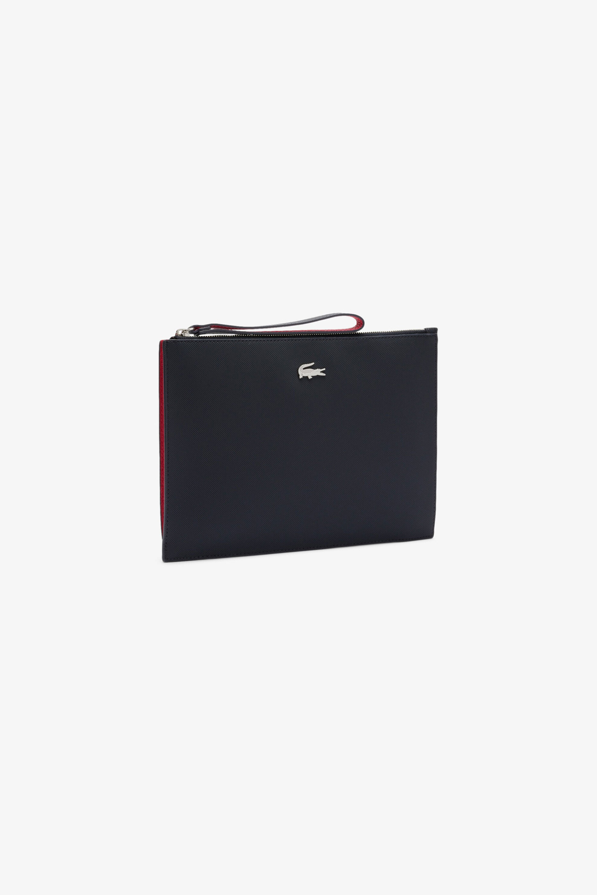 Lacoste γυναικείος φάκελος "Anna Coated Piqué" - NF2791AA Μαύρο - Κόκκινο φωτογραφία