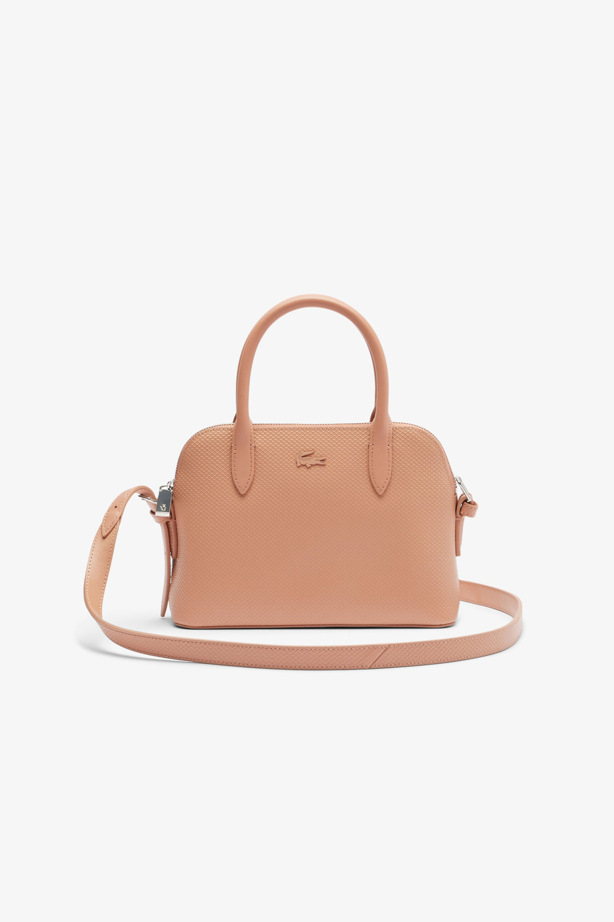 Lacoste γυναικεία τσάντα χειρός "Chantaco Piqué Leather" - NF3723KL Σομόν