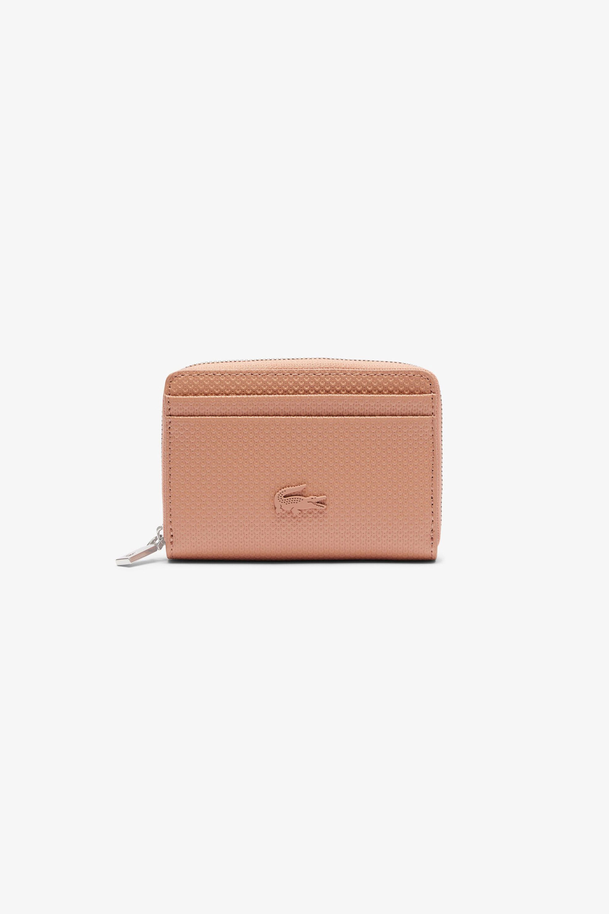 LACOSTE Lacoste unisex πορτοφόλι με ανάγλυφο λογότυπο "Unisex Chantaco" - NF3855KL Σομόν