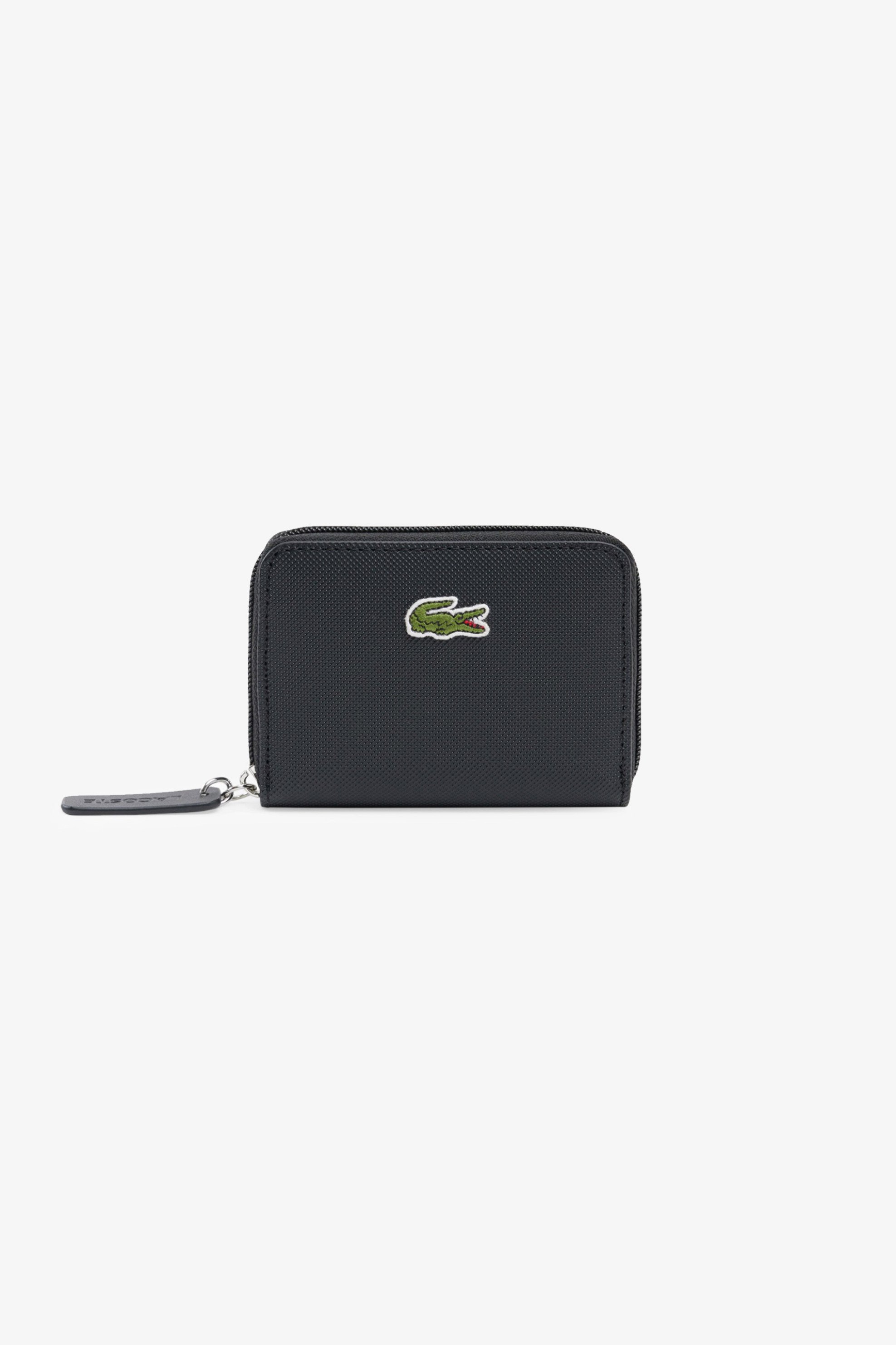 Lacoste γυναικείο πορτοφόλι πικέ με λογότυπο "Small Concept L.12.12" - NF4193PK Μαύρο