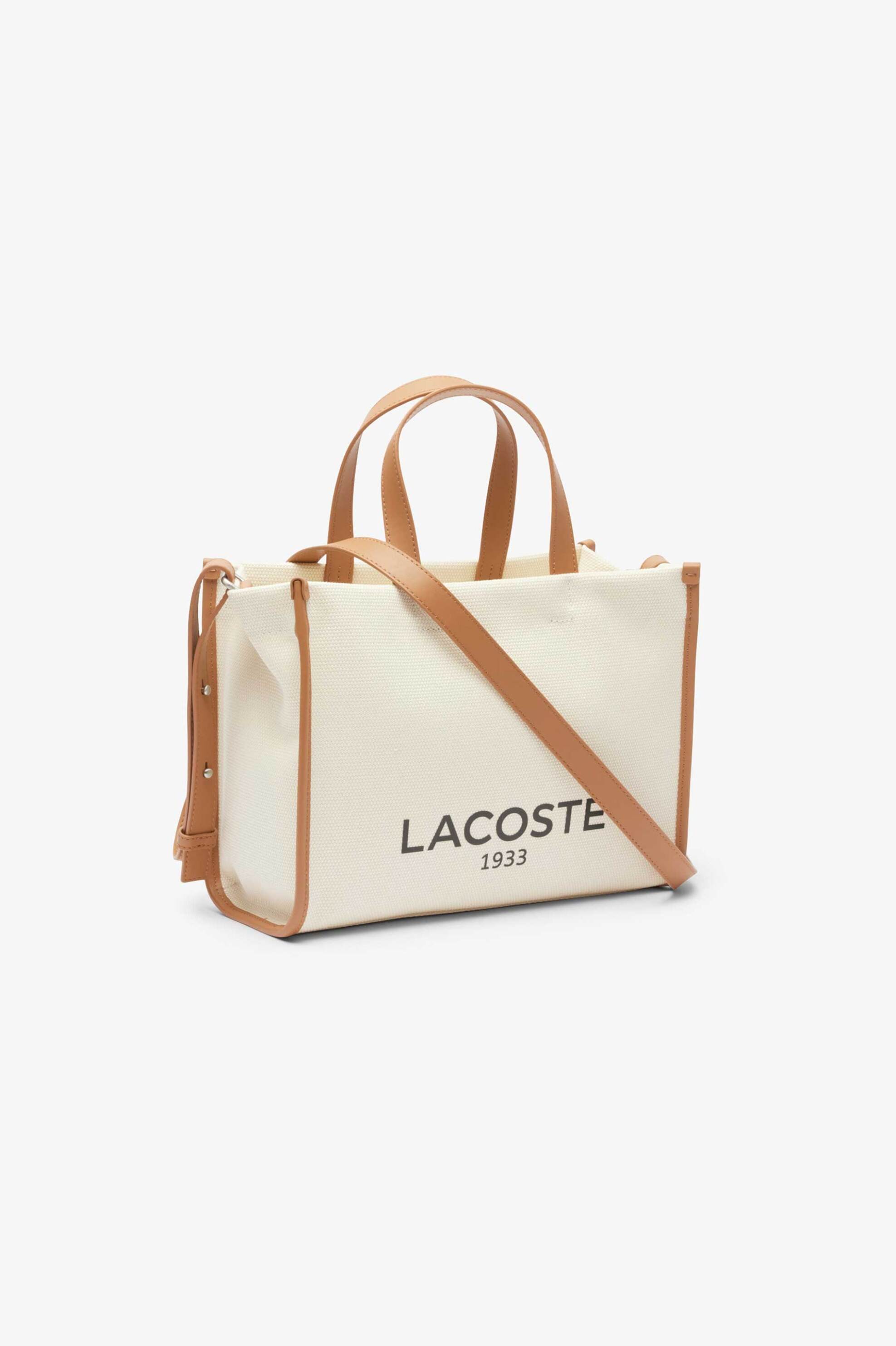 LACOSTE Lacoste γυναικεία τσάντα tote canvas με λογότυπο "Small Heritage" - NF4641TD Εκρού - 2