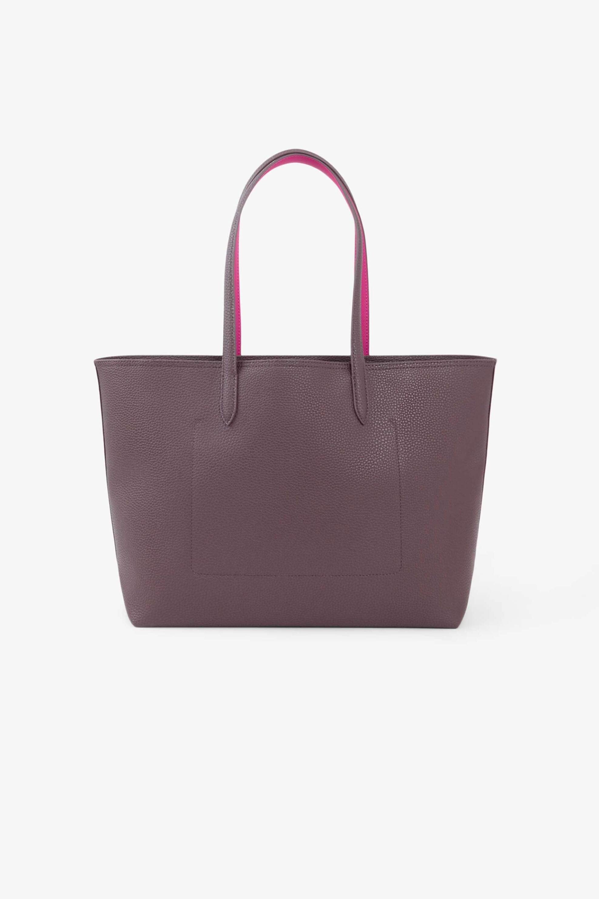 Lacoste Γυναικεία Τσάντα Tote με Λογότυπο Anna - Nf4823Aa Μοβ Σκούρο