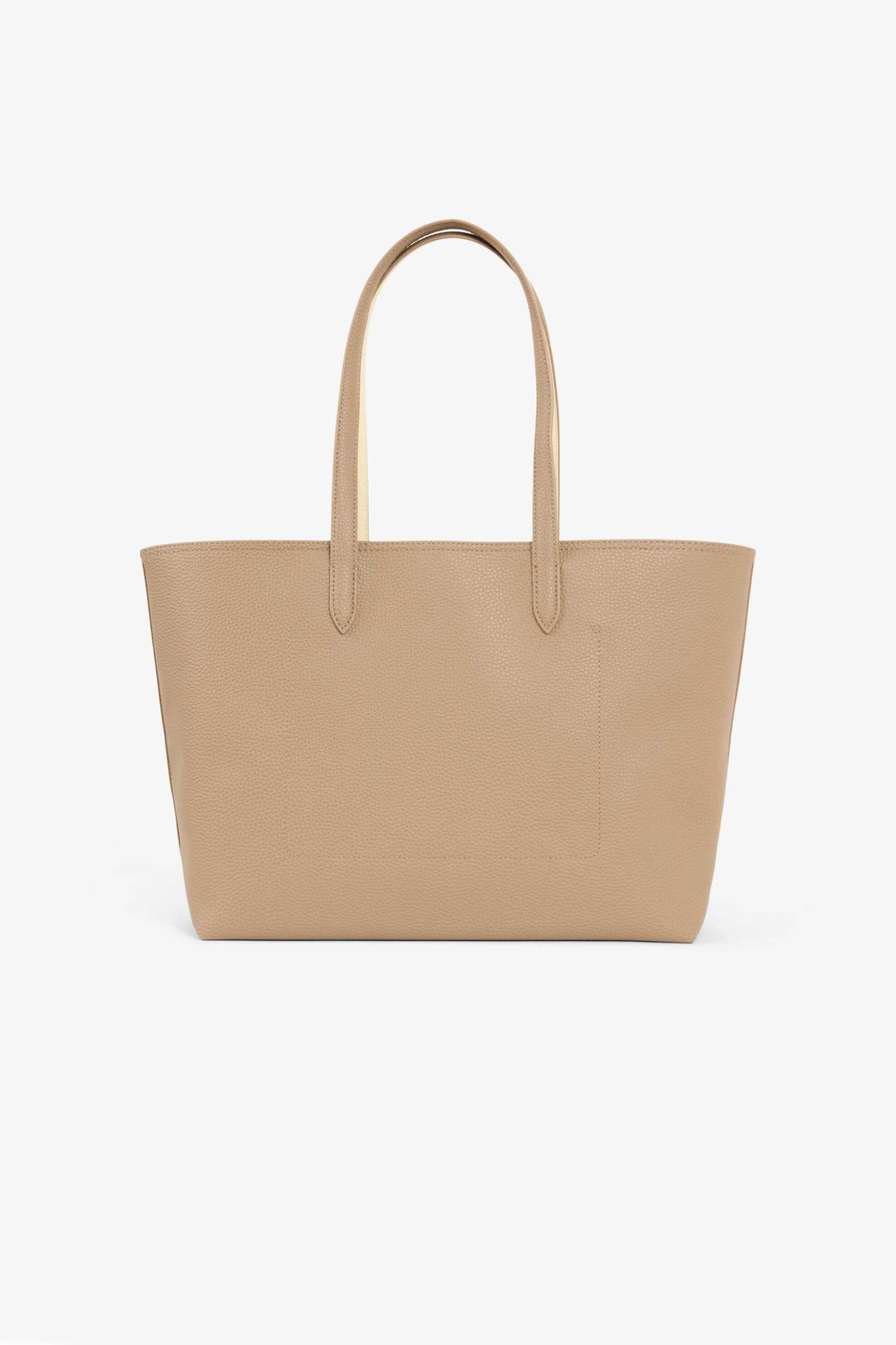 Lacoste Γυναικεία Τσάντα Tote με Λογότυπο Anna - Nf4823Aa Καμηλό