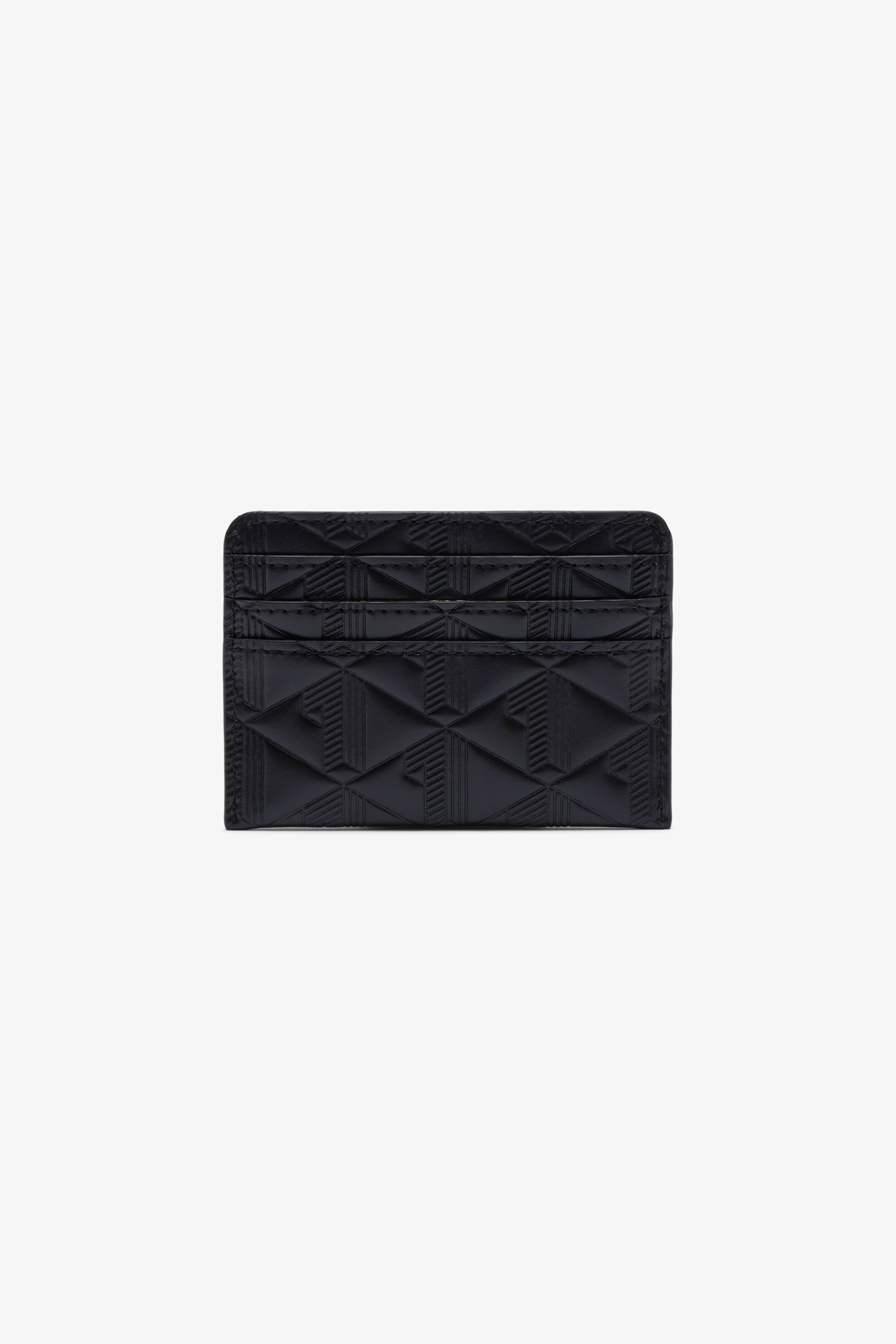Lacoste γυναικεία δερμάτινη θήκη για κάρτες με all-over monogram - NF4828MH Μαύρο φωτογραφία