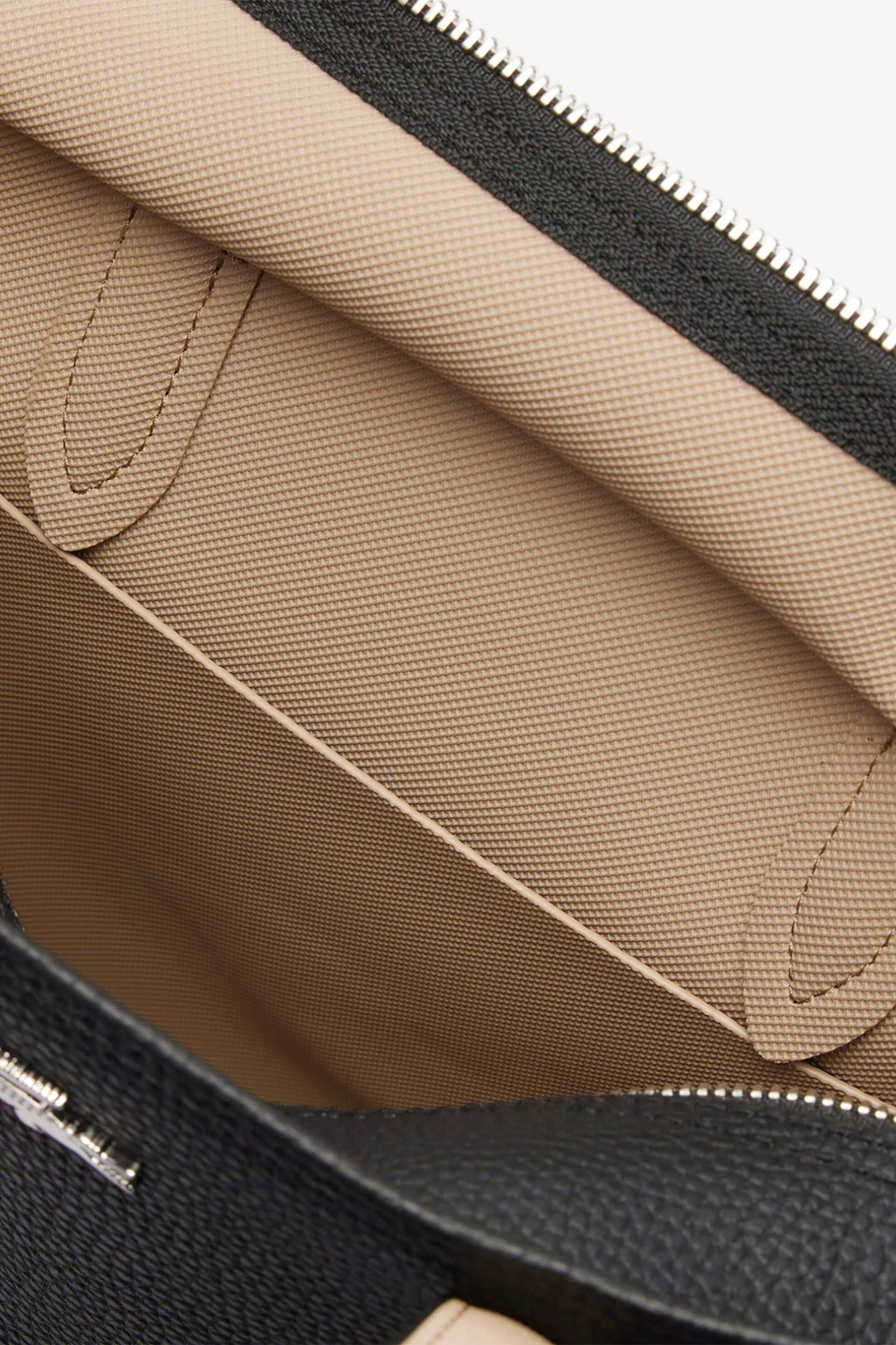 Lacoste Γυναικεία Τσάντα Χειρός Crossbody με Μεταλλικό Λογότυπο Anna Vertical - Nf4929Aa Μαύρο