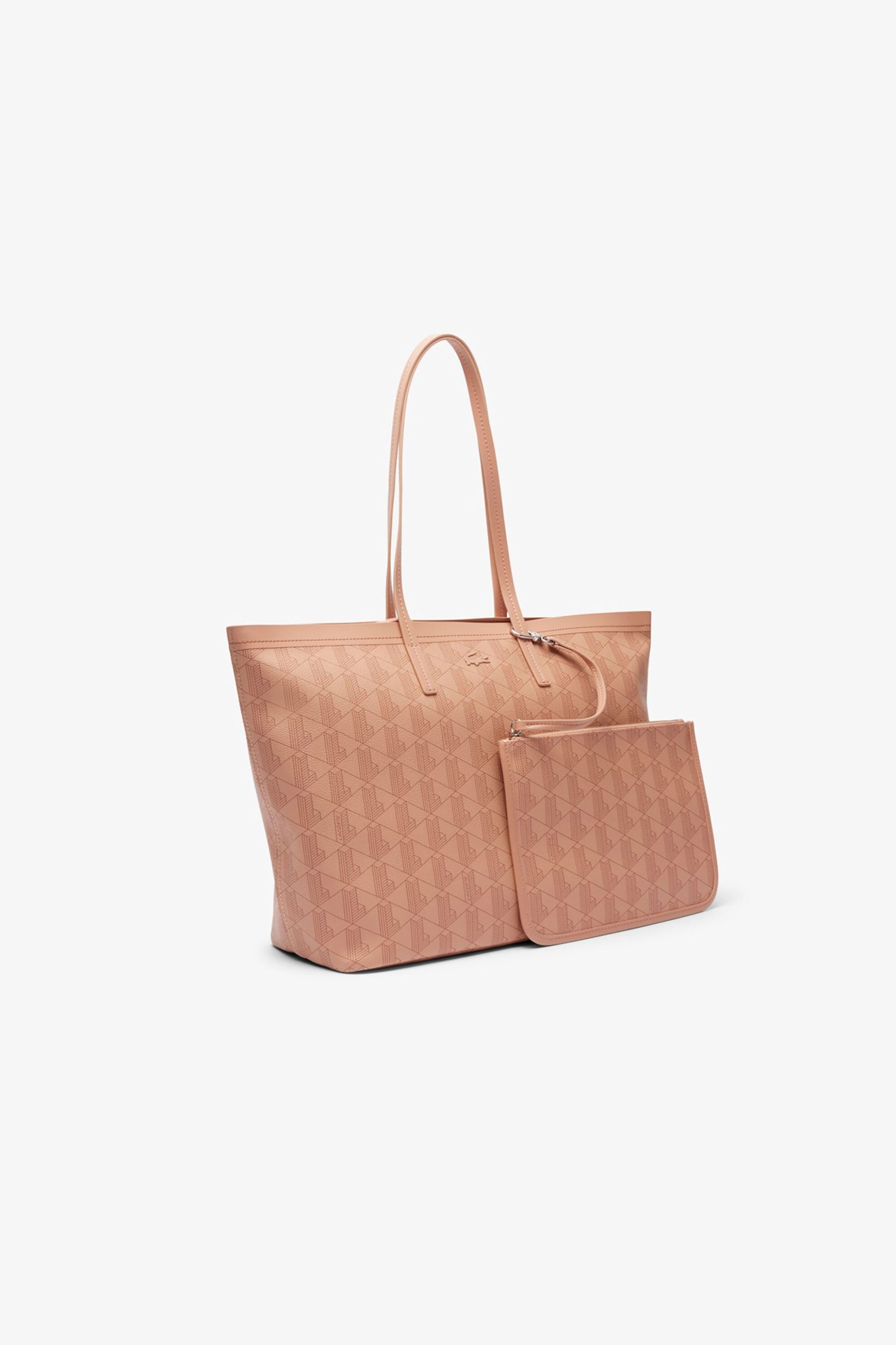 Lacoste γυναικεία τσάντα tote με all-over monogram "Zely" - NF5001ZE Nude φωτογραφία