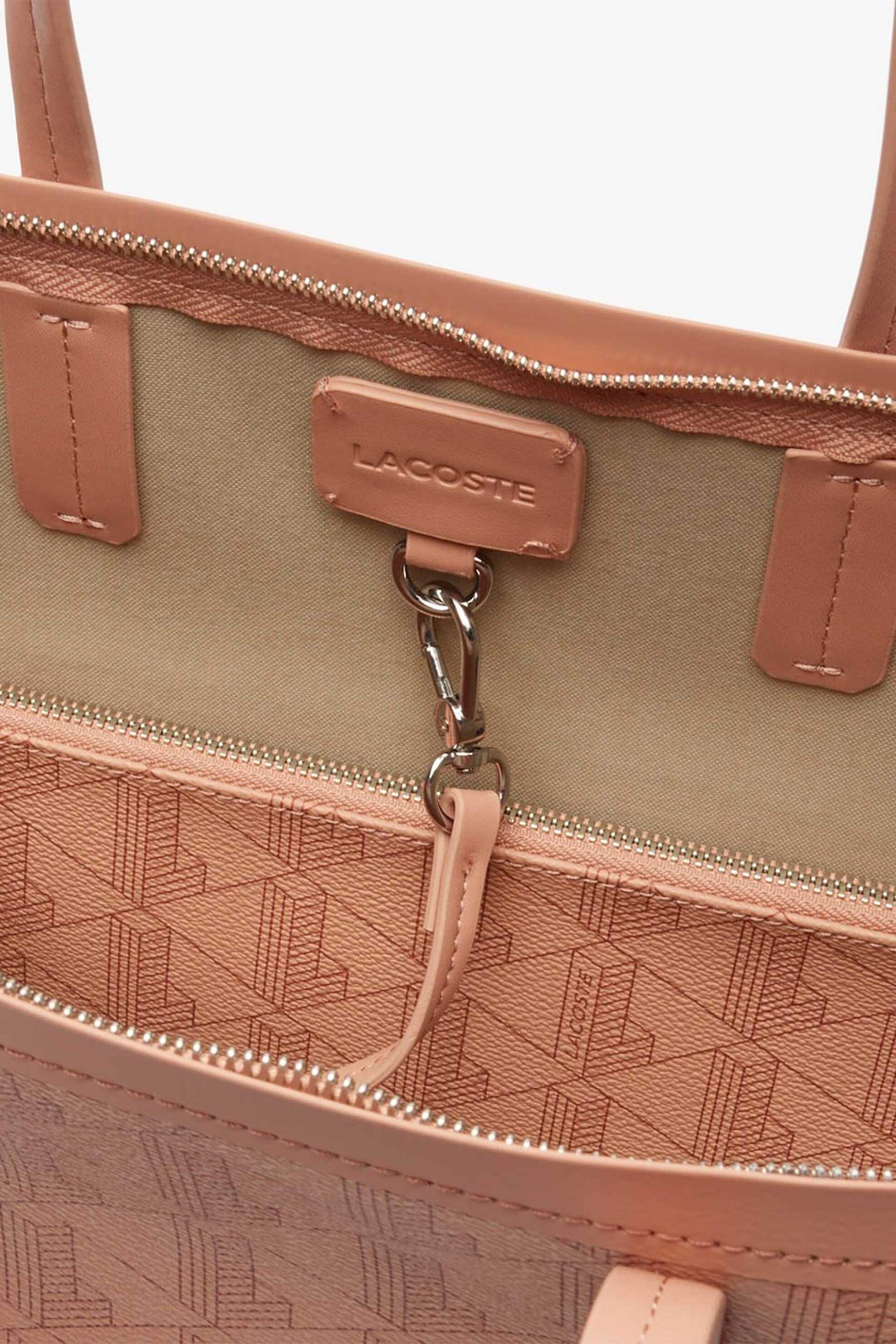 Lacoste γυναικεία τσάντα tote με all-over monogram "Zely" - NF5001ZE Nude φωτογραφία