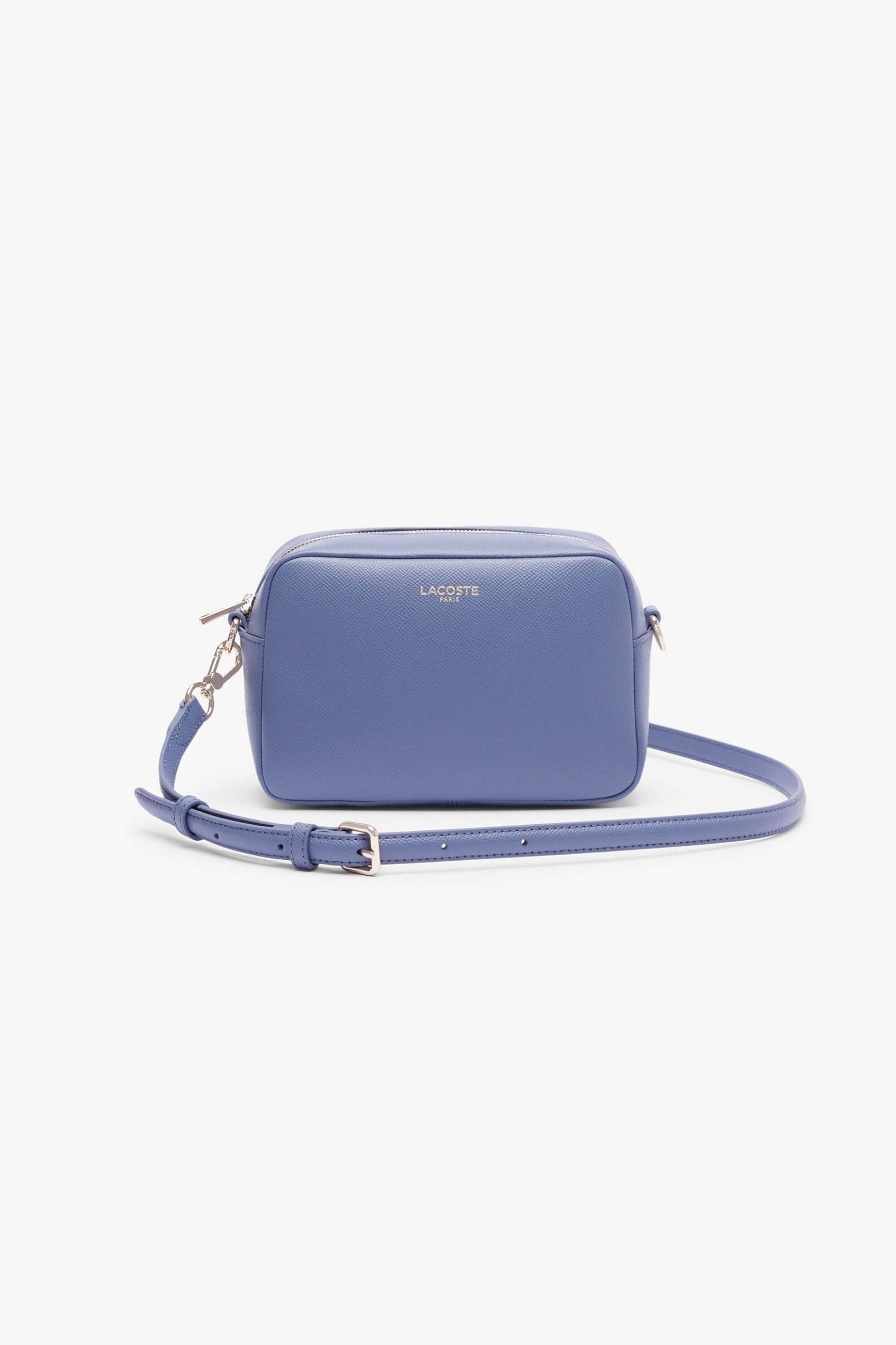 Lacoste γυναικεία τσάντα crossbody με μεταλλικό λογότυπο "Champs-Élysées" - NF5100PH Γκρι Γαλάζιο
