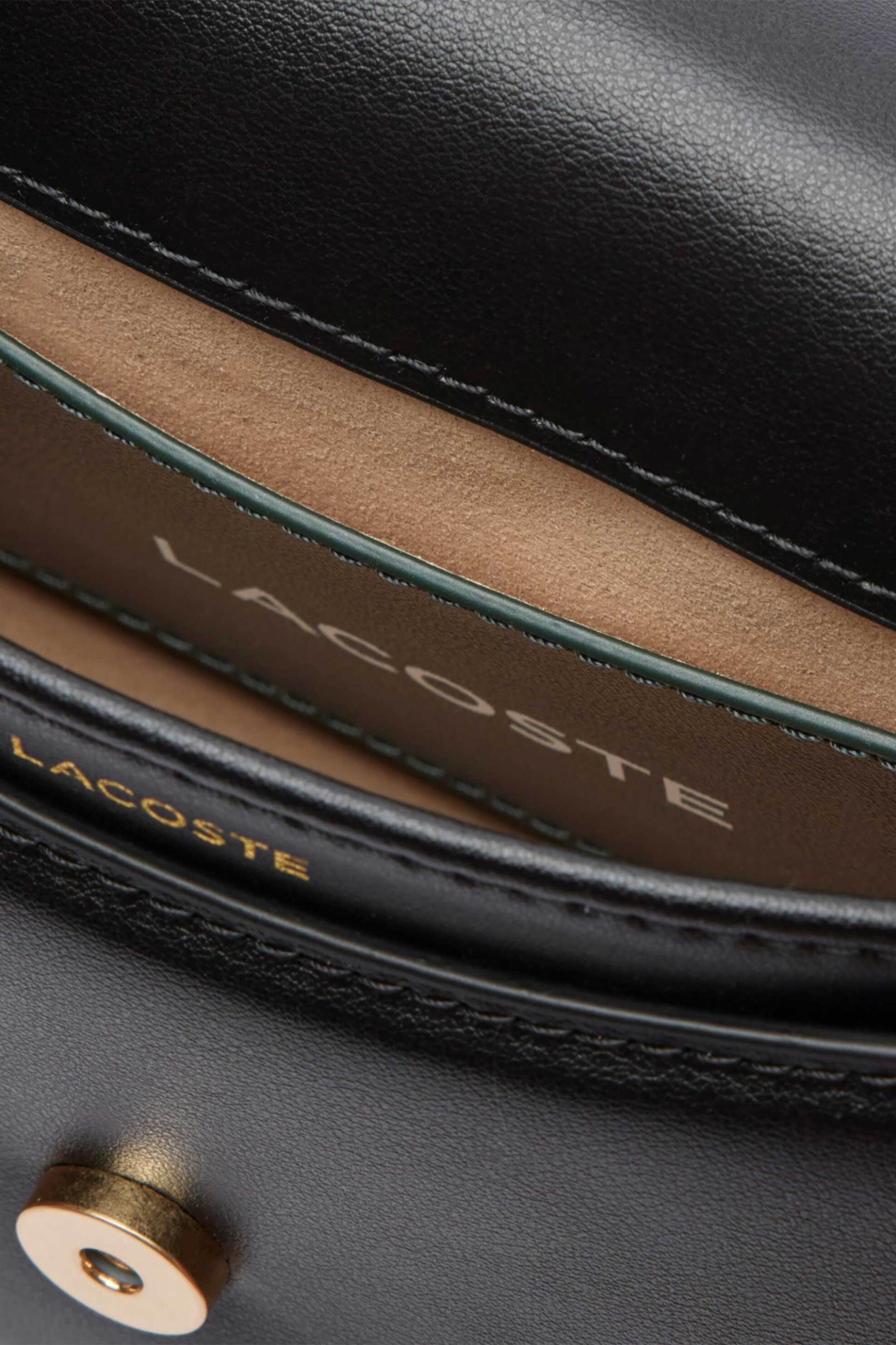 Lacoste γυναικεία τσάντα χειρός με χρυσές λεπτομέρειες "Small Tennis Bliss" - NF5104IT Μαύρο φωτογραφία