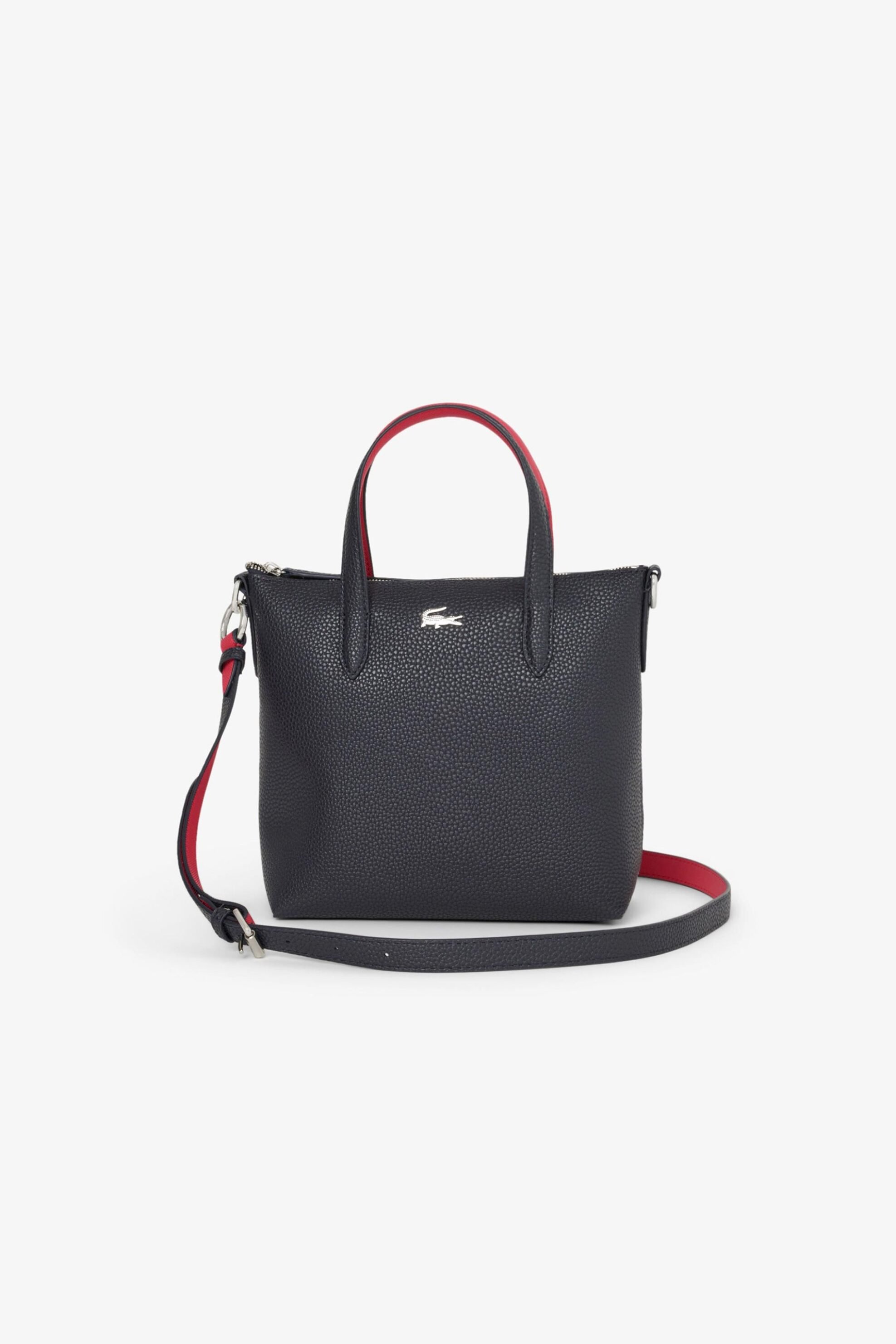 Lacoste γυναικεία τσάντα tote με μεταλλικό λογότυπο "Mini Anna" - NF5126AA Μπλε Σκούρο