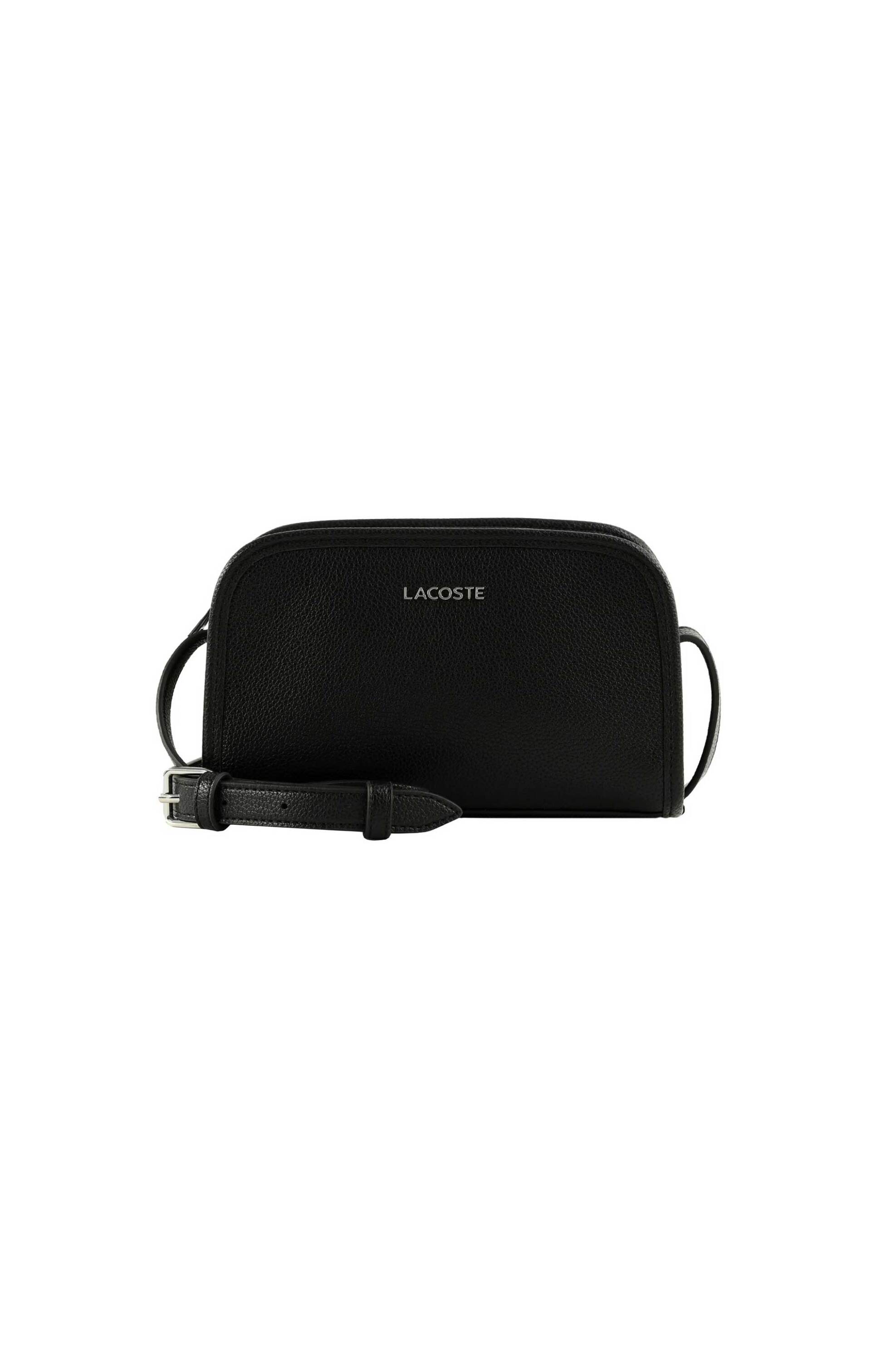 LACOSTE Lacoste γυναικεία τσάντα crossbody μονόχρωμη με μεταλλικό λογότυπο - NF5146EG Μαύρο