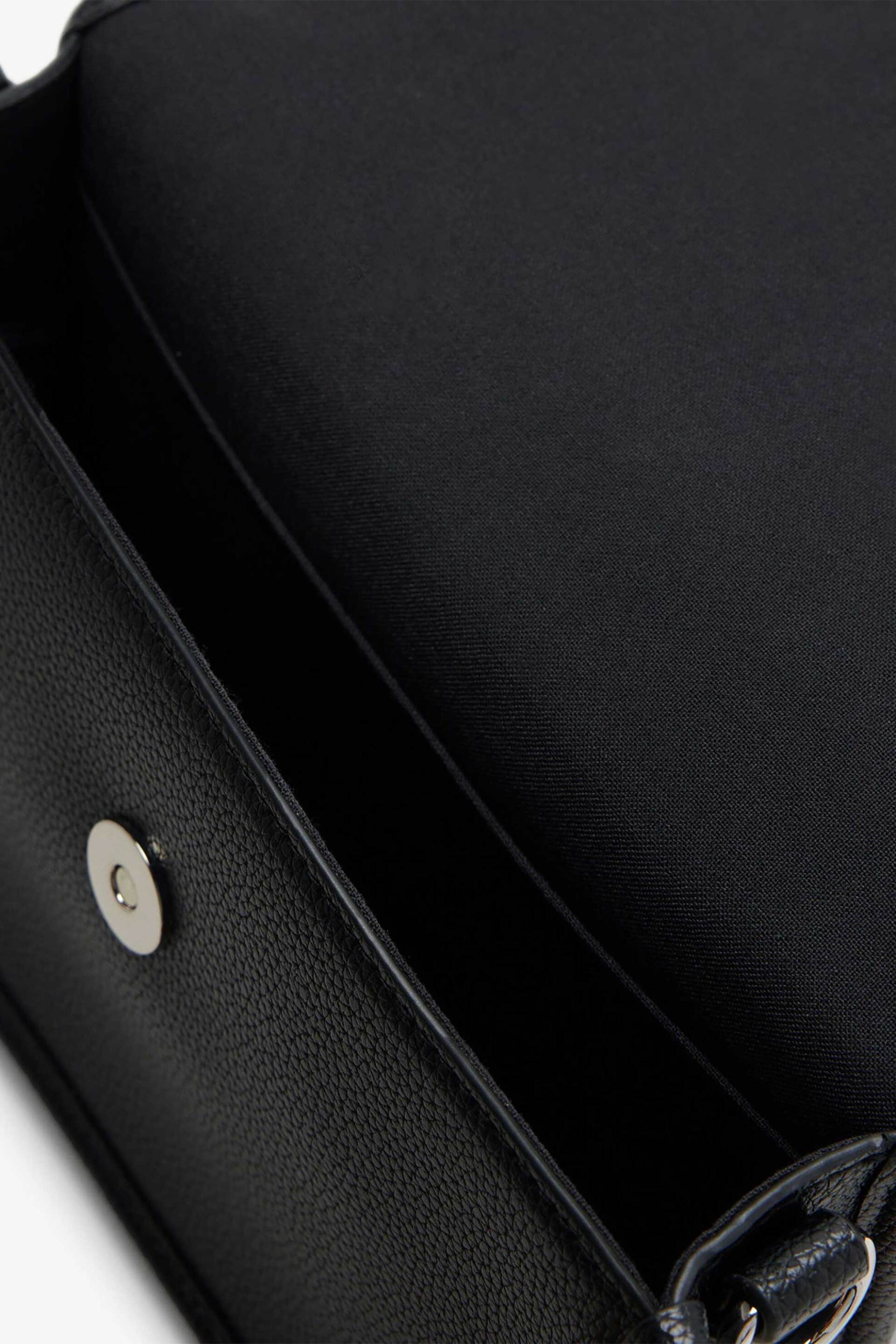 Lacoste γυναικεία τσάντα ώμου μονόχρωμη με μεταλλικό λογότυπο - NF5147EG Μαύρο φωτογραφία