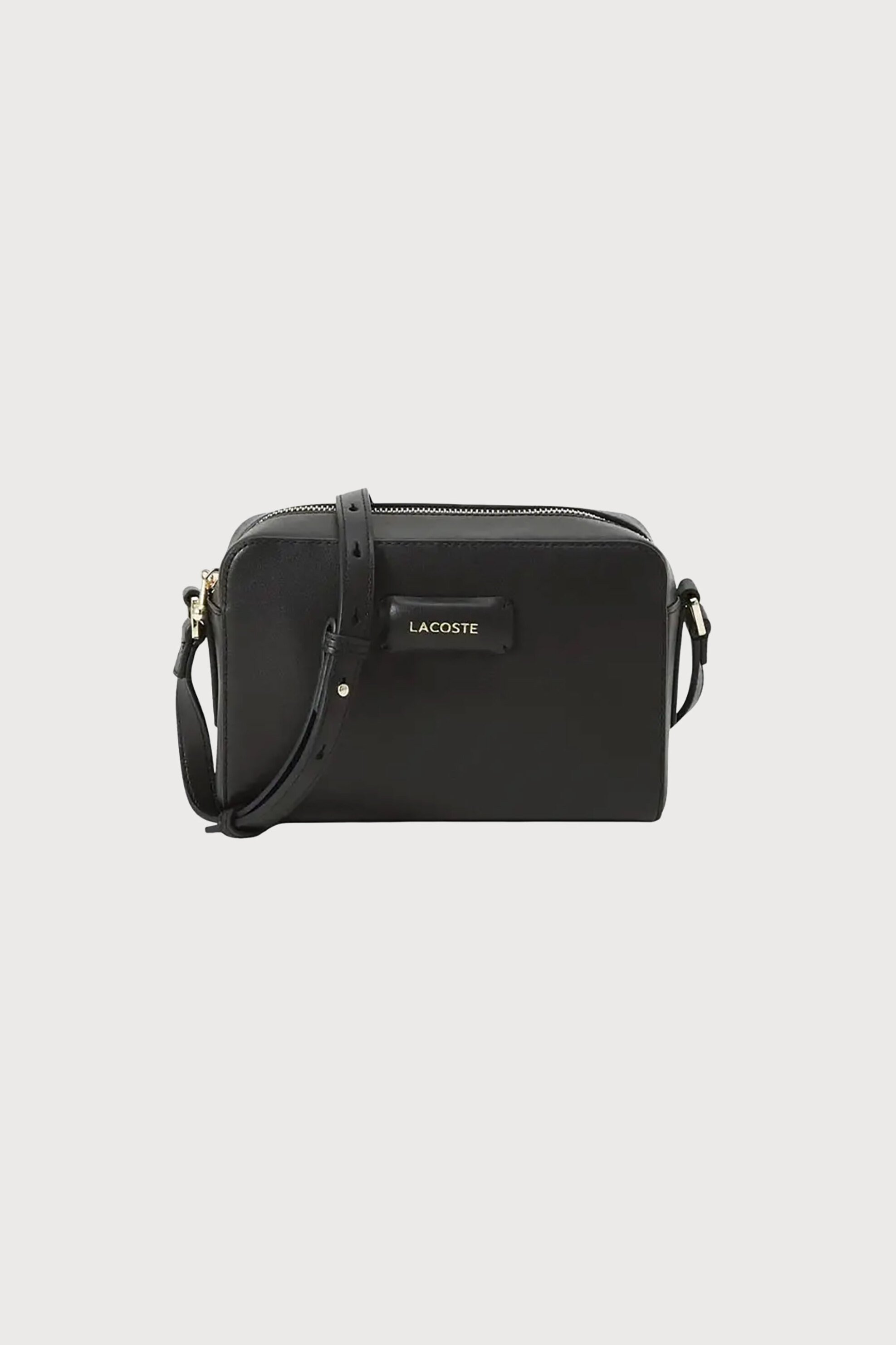 LACOSTE Lacoste γυναικεία τσάντα crossbody μονόχρωμη με μεταλλικό λογότυπο - NF5151AU Μαύρο