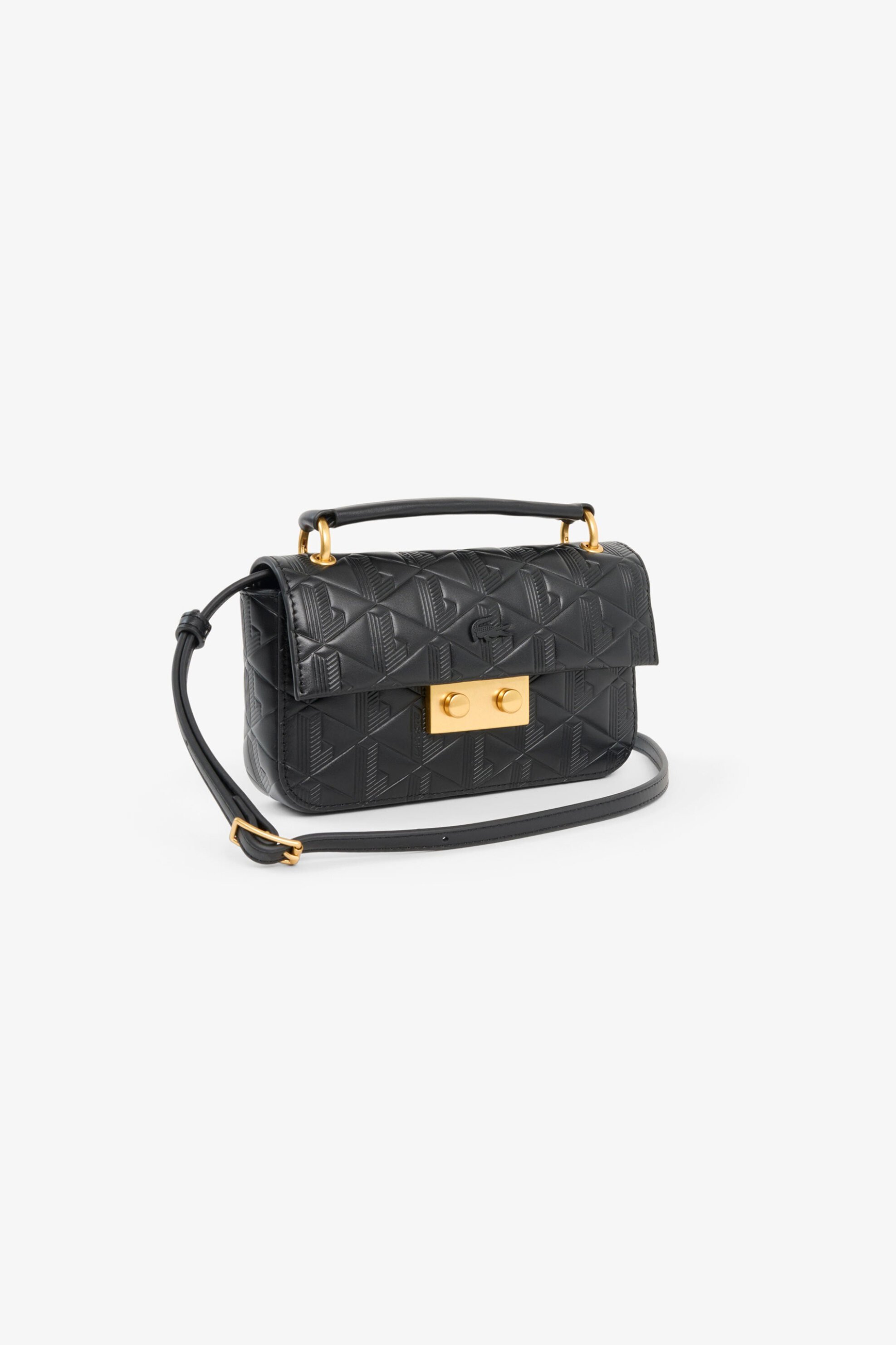 LACOSTE Lacoste γυναικείο mini bag με all-over monogram "Mini Maheki" - NF5222MH Μαύρο - 2