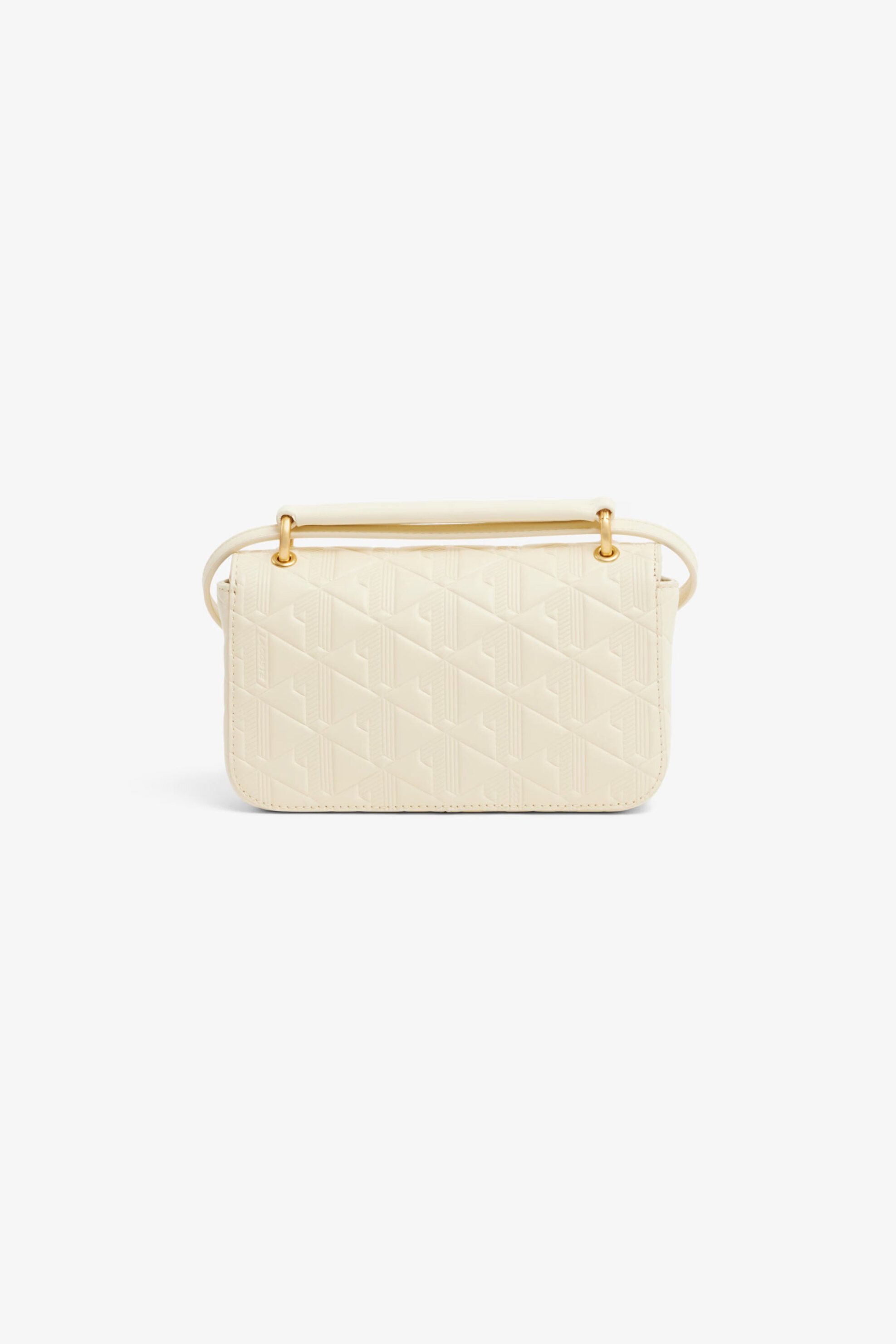 Lacoste Γυναικείο Mini Bag με All-Over Monogram Maheki - Nf5222Mh Κρέμ