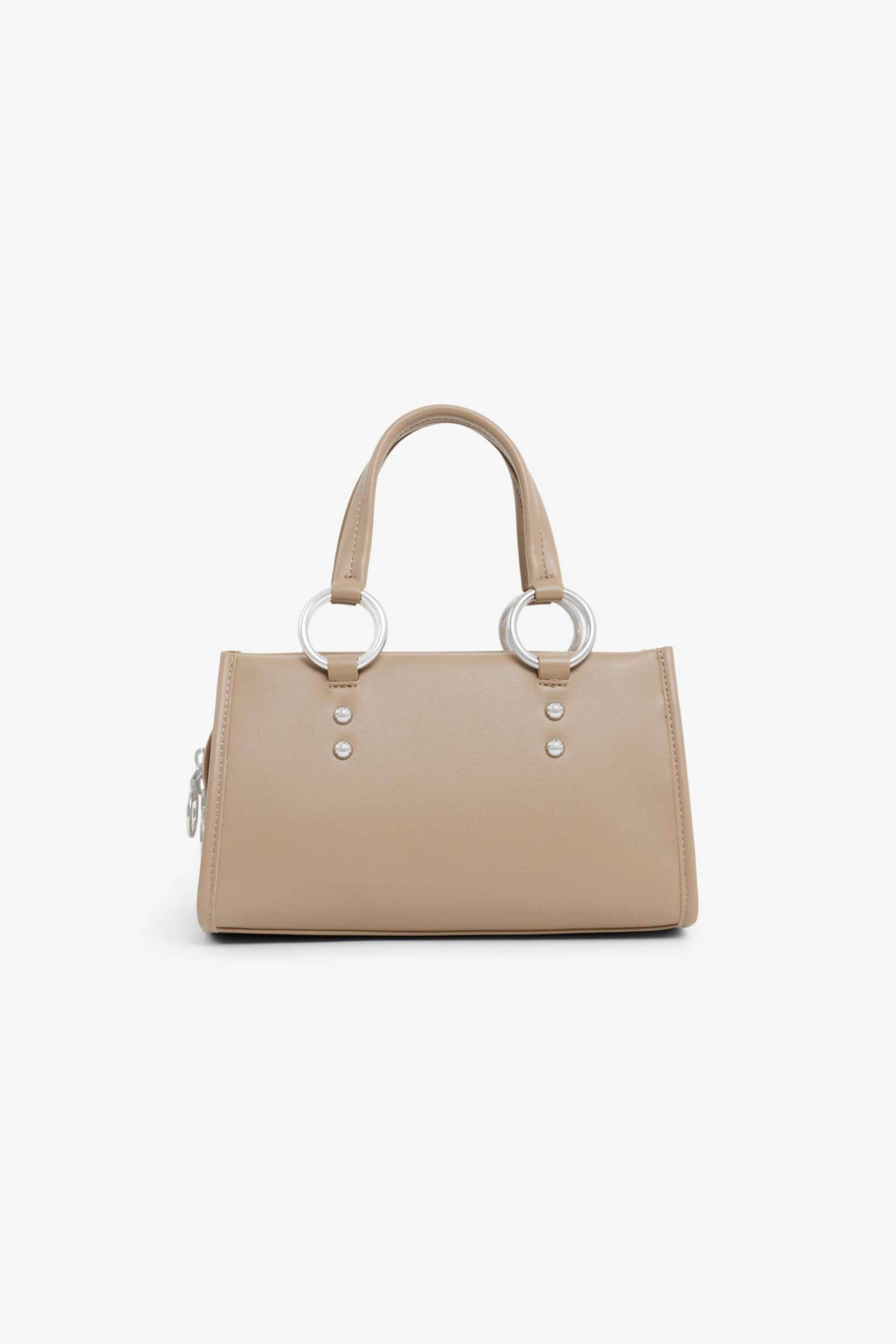 Lacoste Γυναικεία Τσάντα Χειρός με Λογότυπο Celys Small - Nf5230Aq Καμηλό