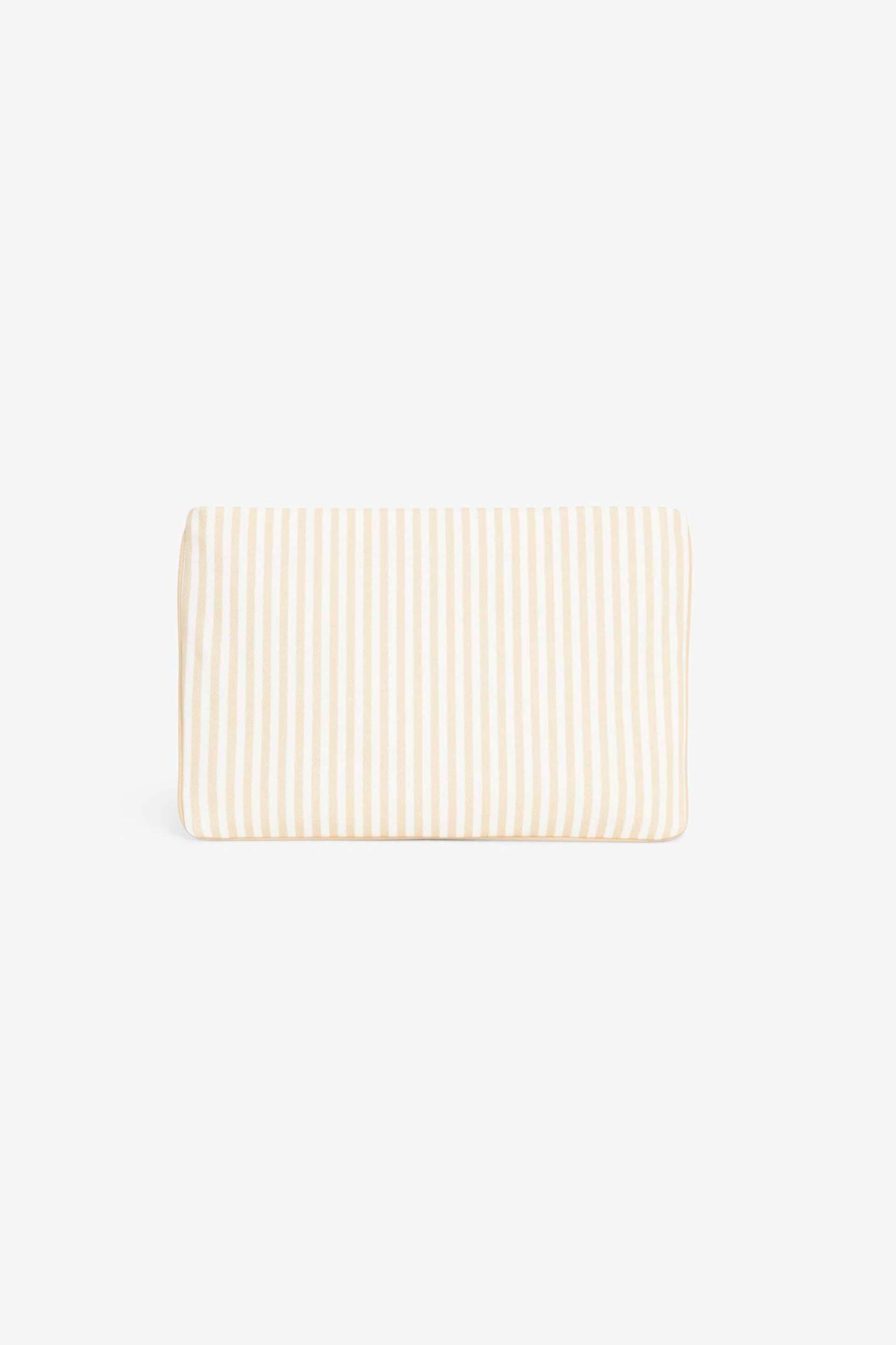Lacoste Γυναικεία Τσάντα Clutch με Ριγέ Σχέδιο Και Λογότυπο Summer Pack - Nf5243Pb Μπεζ