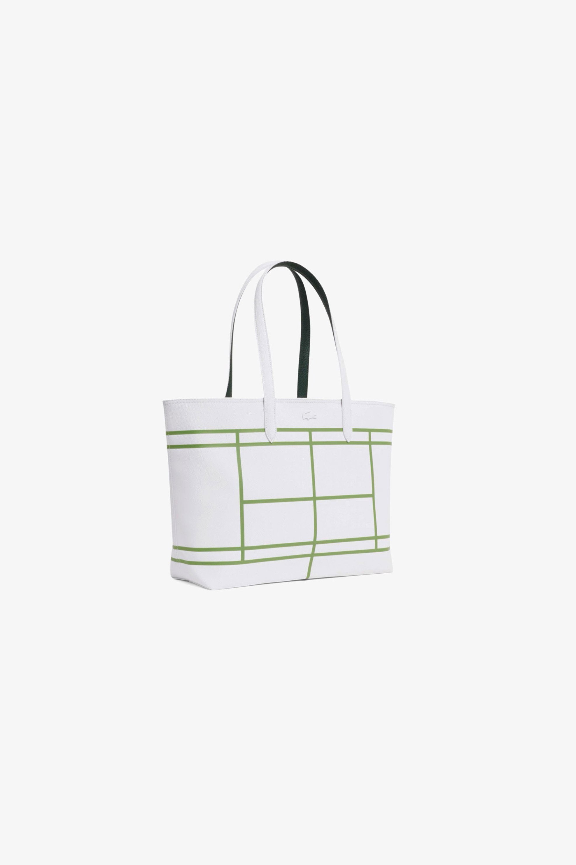 Lacoste γυναικεία τσάντα tote πικέ με ανάγλυφο λογότυπο 