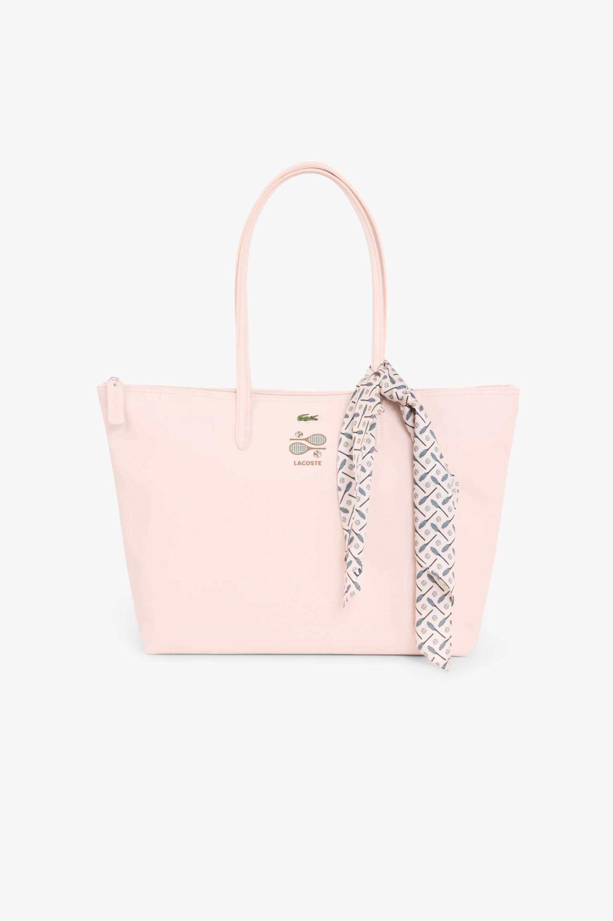 Lacoste γυναικεία τσάντα tote πικέ με tennis heritage print 