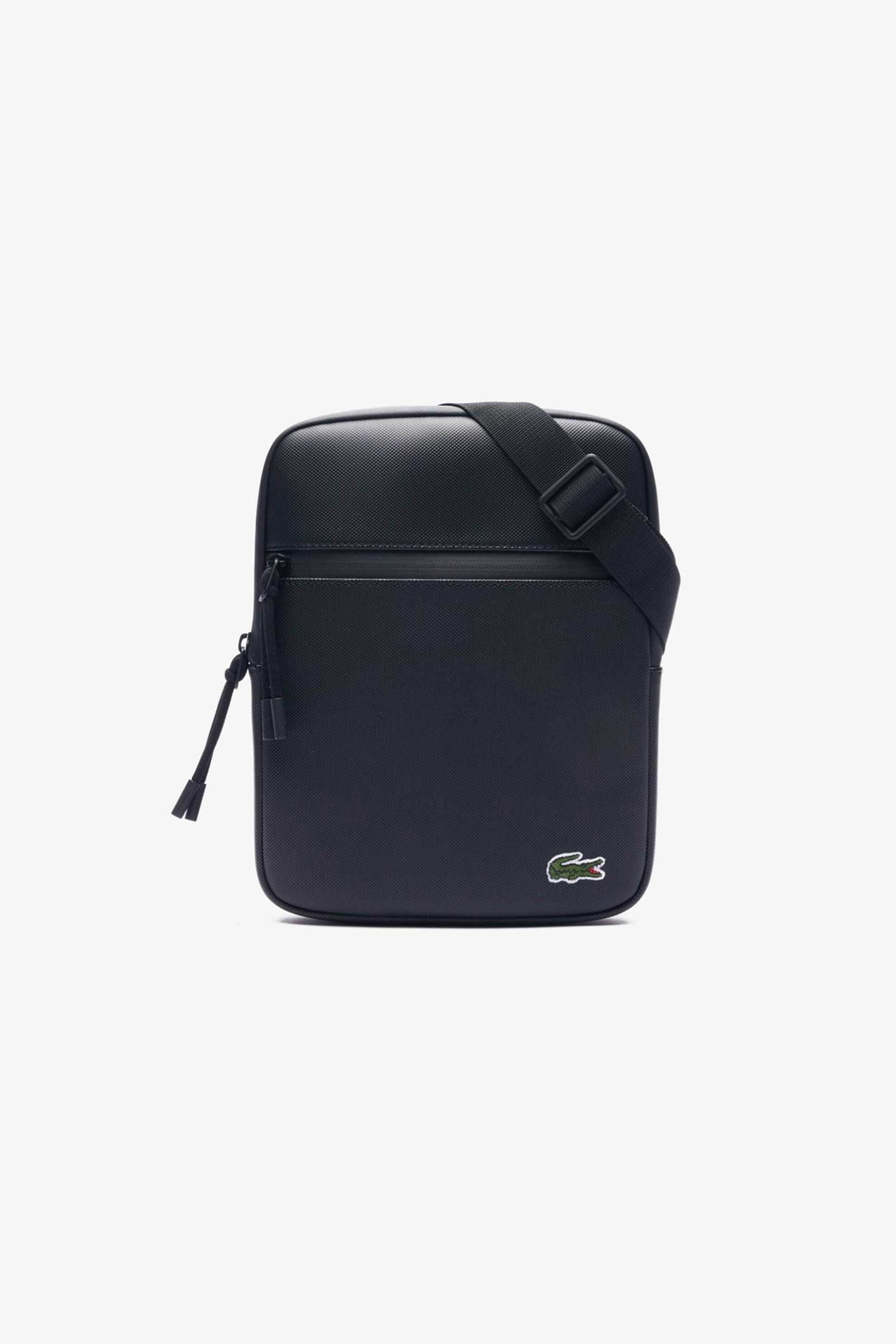 Lacoste ανδρικό τσαντάκι crossbody με λογότυπο "LCST Petit Pique Crossover Medium" - NH3308LV Μαύρο