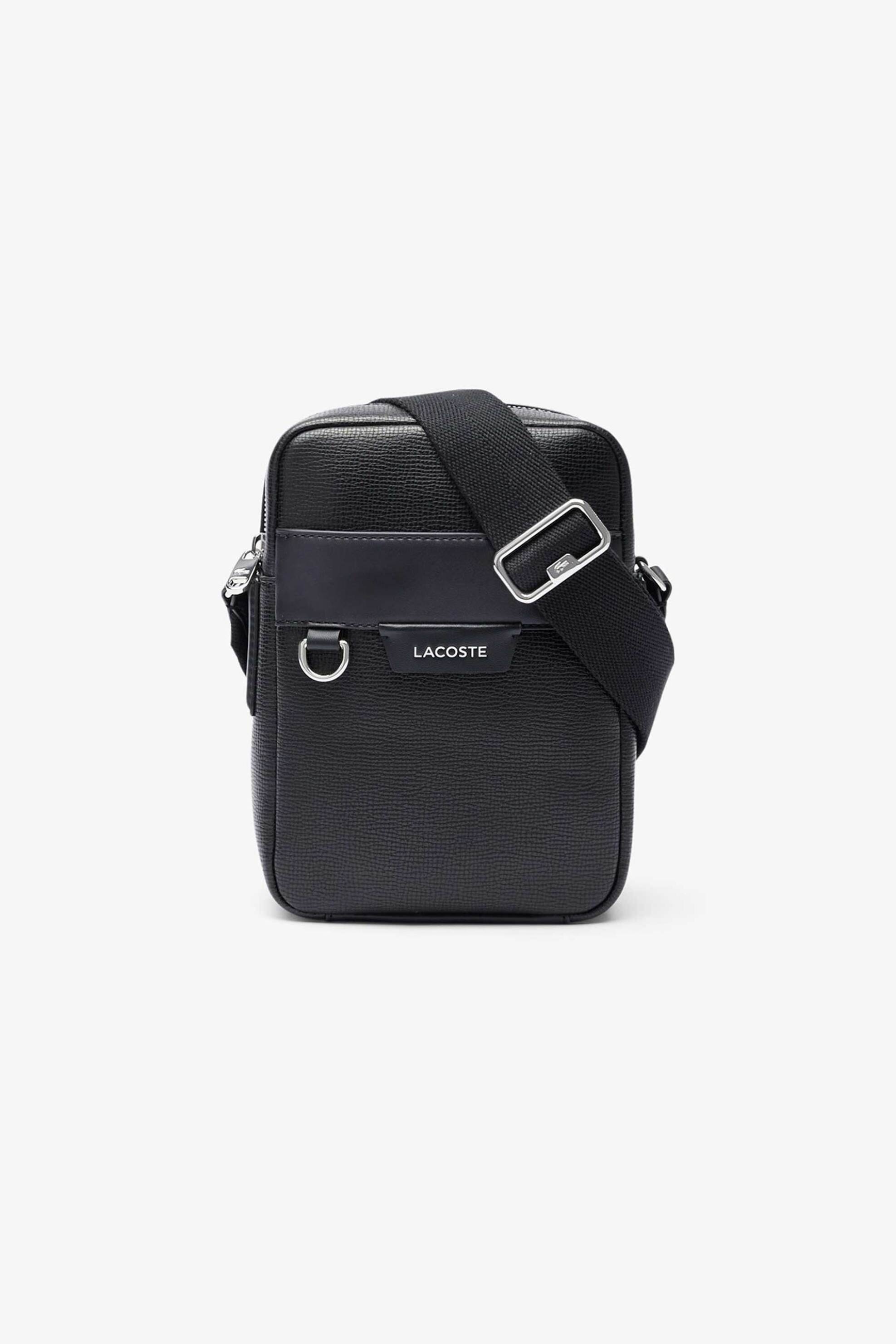 Lacoste ανδρικό τσαντάκι crossbody με λογότυπο "Ossian" - NH5047OI Μαύρο