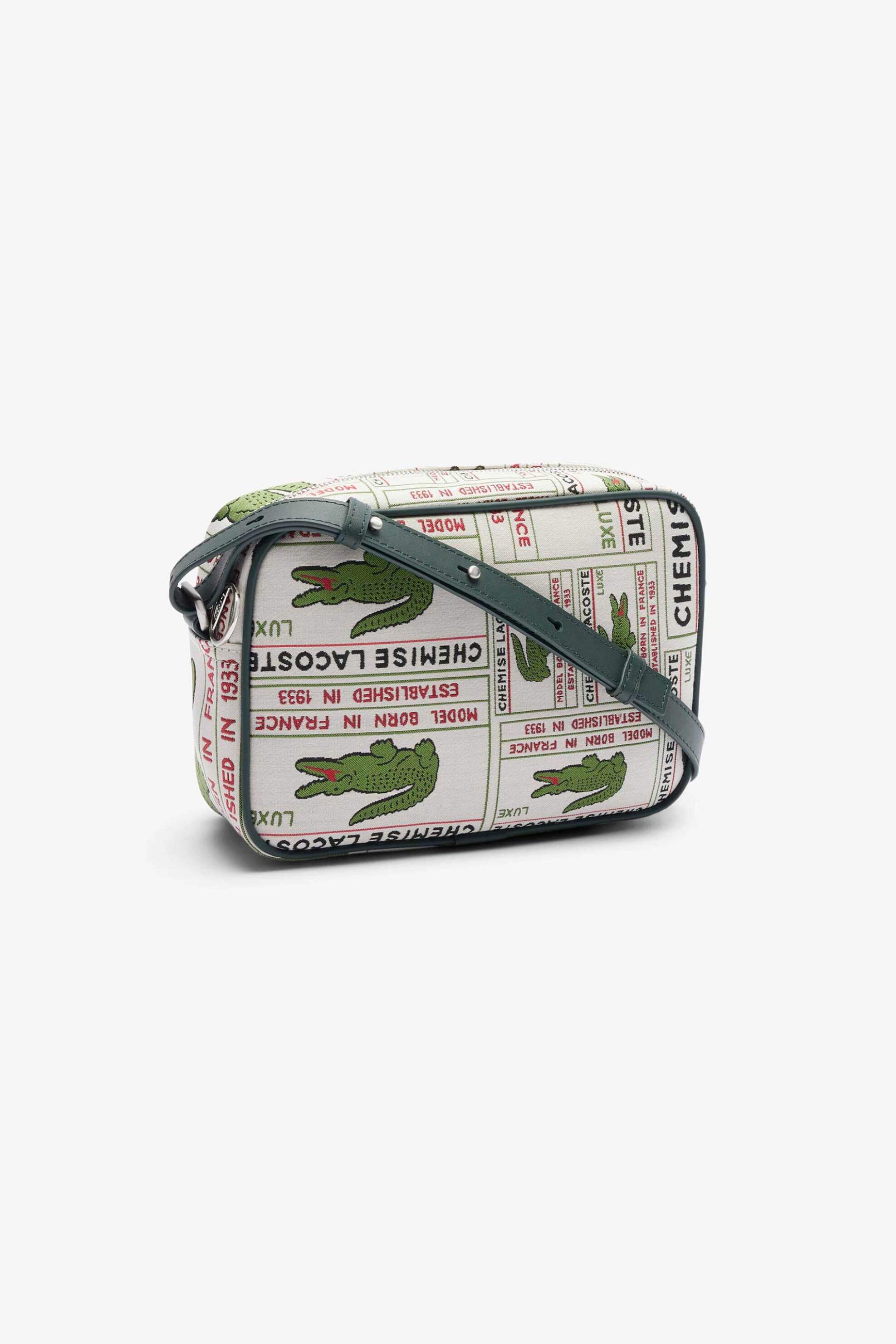 Lacoste γυναικείο mini bag/crossbody με iconic print "Heritage" - NU5009HK Λευκό φωτογραφία