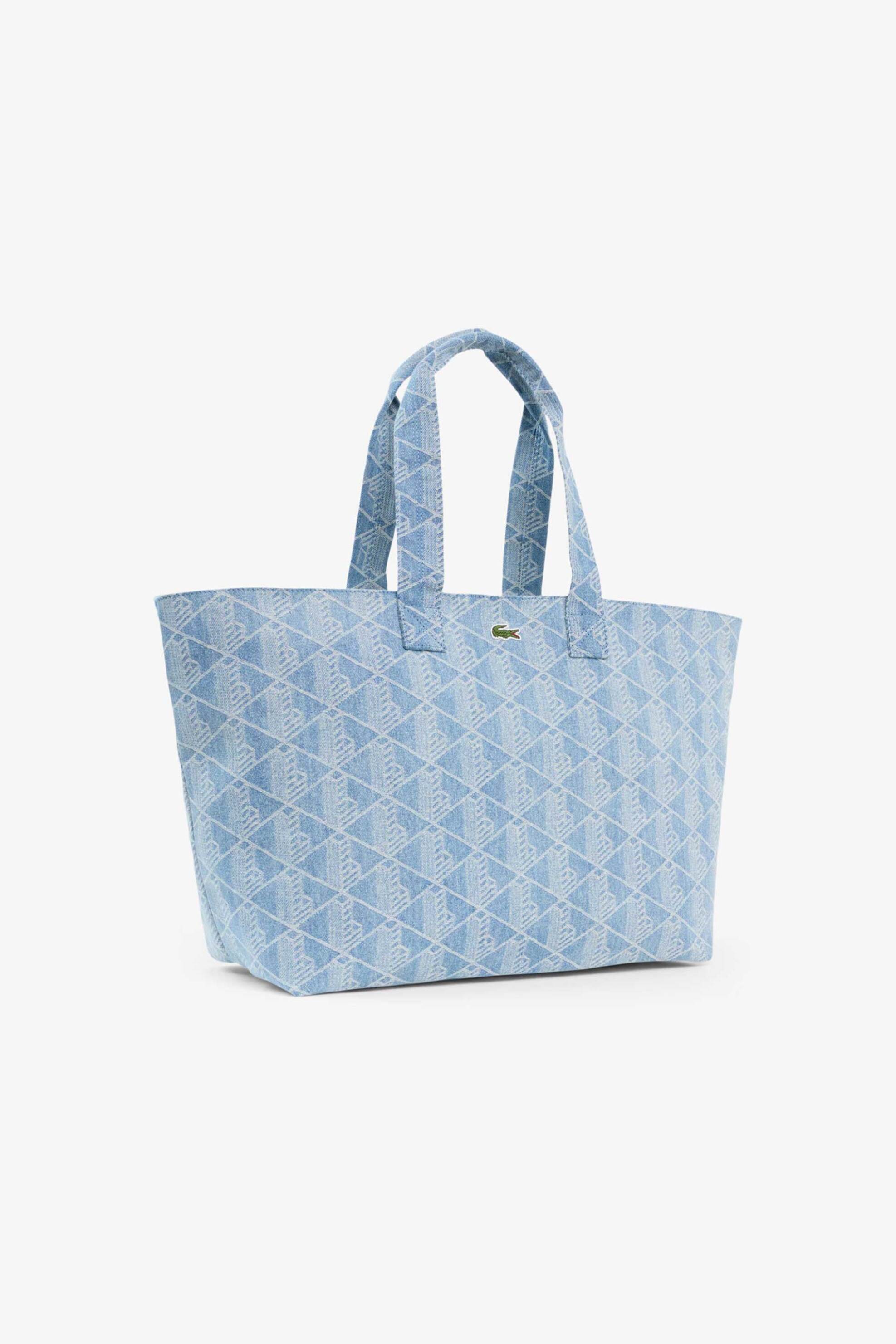 Lacoste unisex τσάντα tote με all-over monogram 