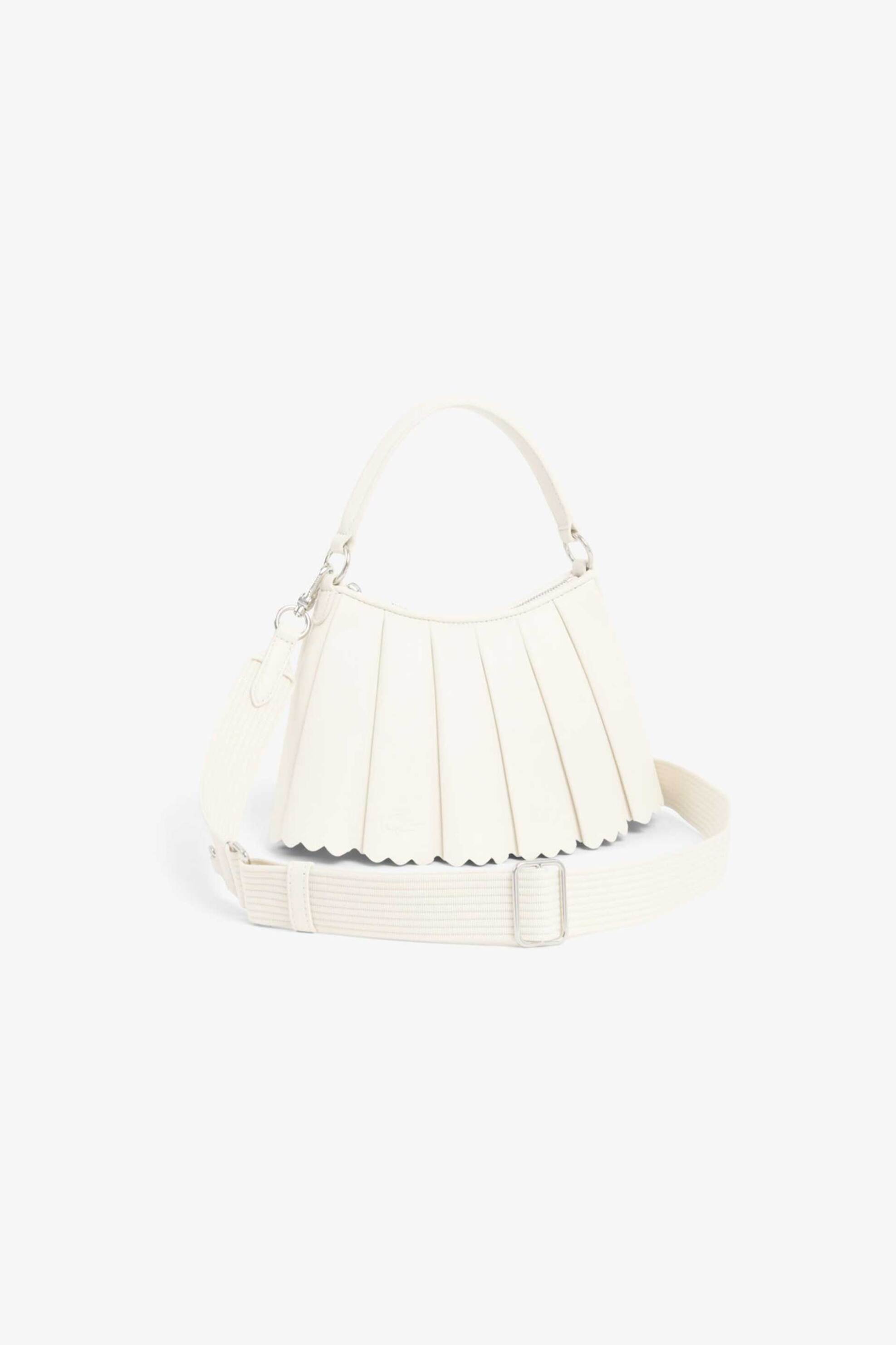 Lacoste γυναικεία δερμάτινη τσάντα χειρός/crossbody με λογότυπο 