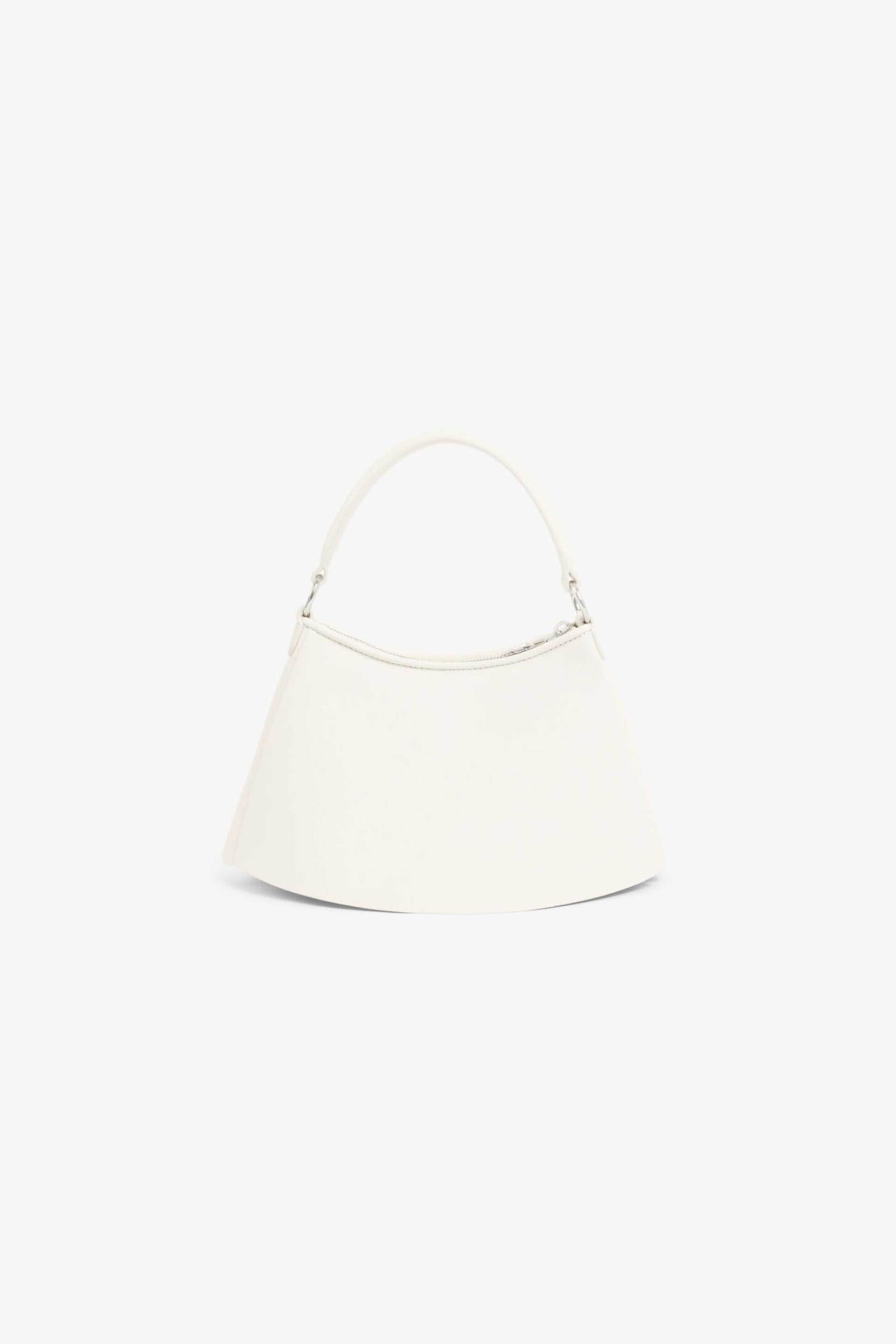 LACOSTE Lacoste γυναικεία δερμάτινη τσάντα χειρός/crossbody με λογότυπο "Lenglen Small" - NU5469DX Λευκό - 3