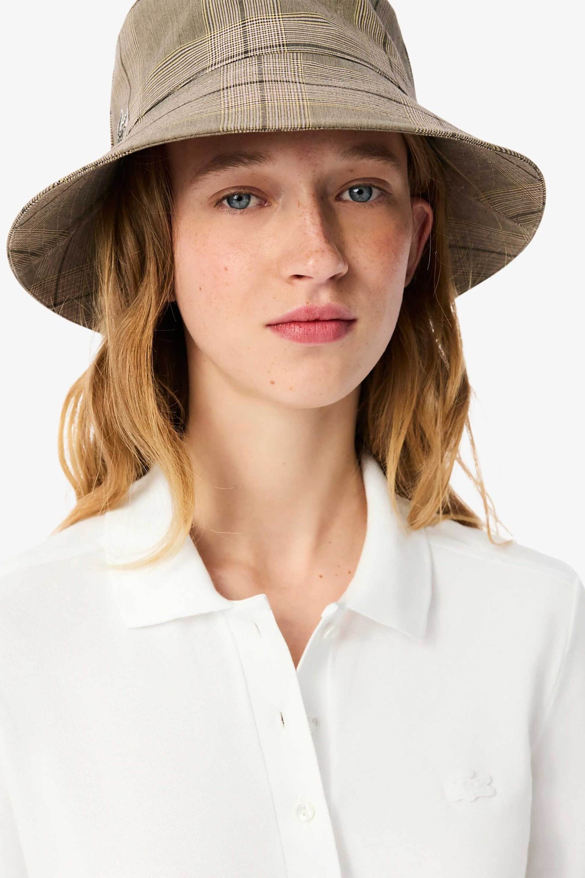 Lacoste γυναικεία μπλούζα πόλο πικέ με ton-sur-ton κεντημένο λογότυπο Slim Fit - PF5464 Λευκό φωτογραφία