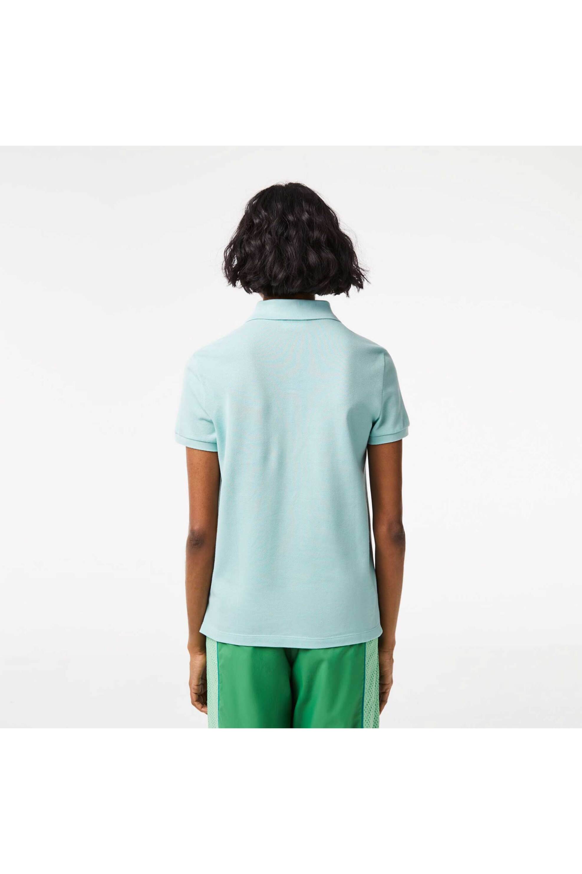 Lacoste γυναικεία μπλούζα πόλο πικέ κοντομάνικη με κεντημένο λογότυπο Regular Fit - PF7839 Πράσινο Μέντας φωτογραφία