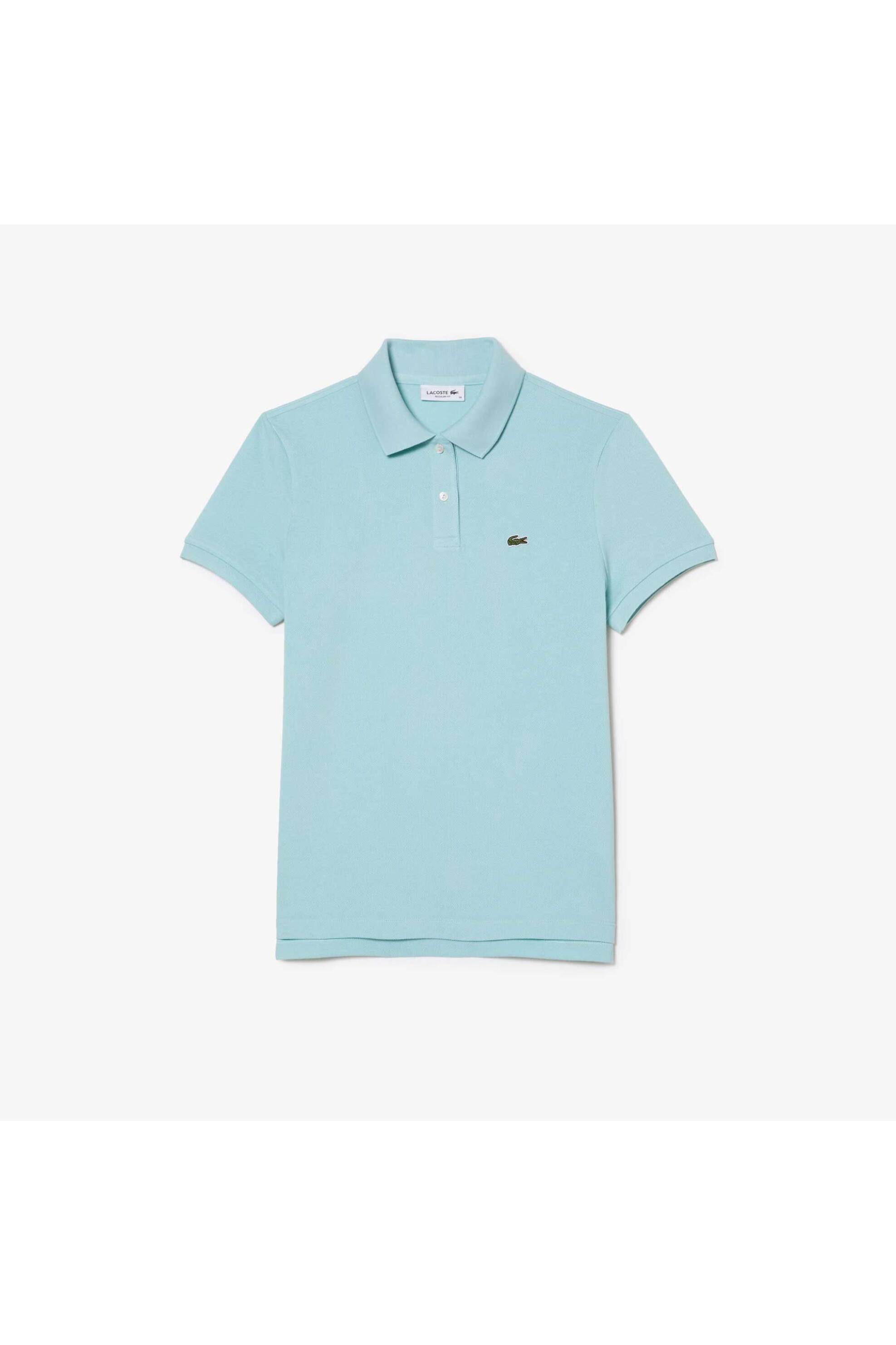 Lacoste γυναικεία μπλούζα πόλο πικέ κοντομάνικη με κεντημένο λογότυπο Regular Fit - PF7839 Πράσινο Μέντας φωτογραφία