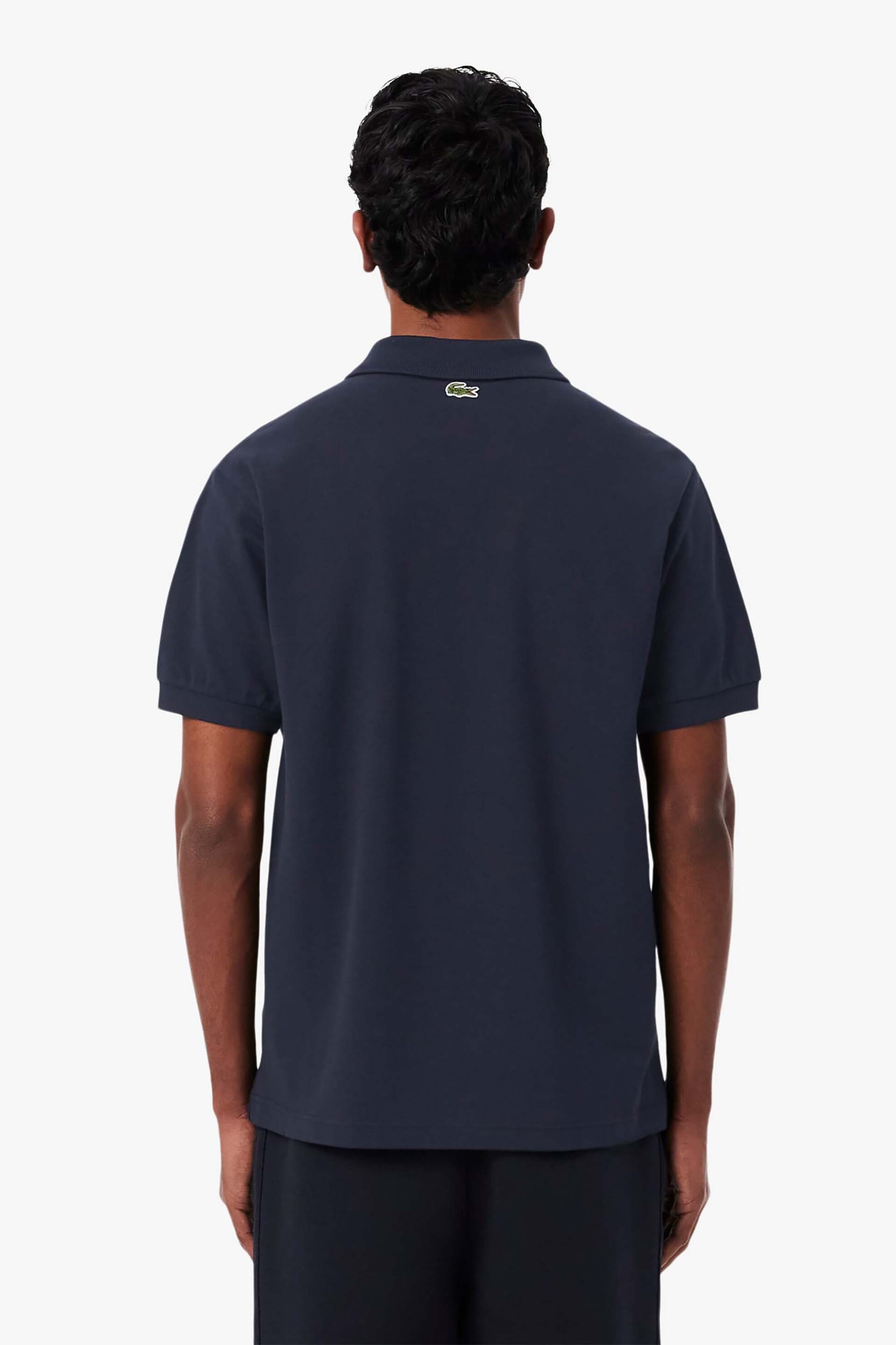 Lacoste Ανδρική Μπλούζα Πόλο Πικέ με Tennis Print Classic Fit - Ph1581 Μπλε Σκούρο