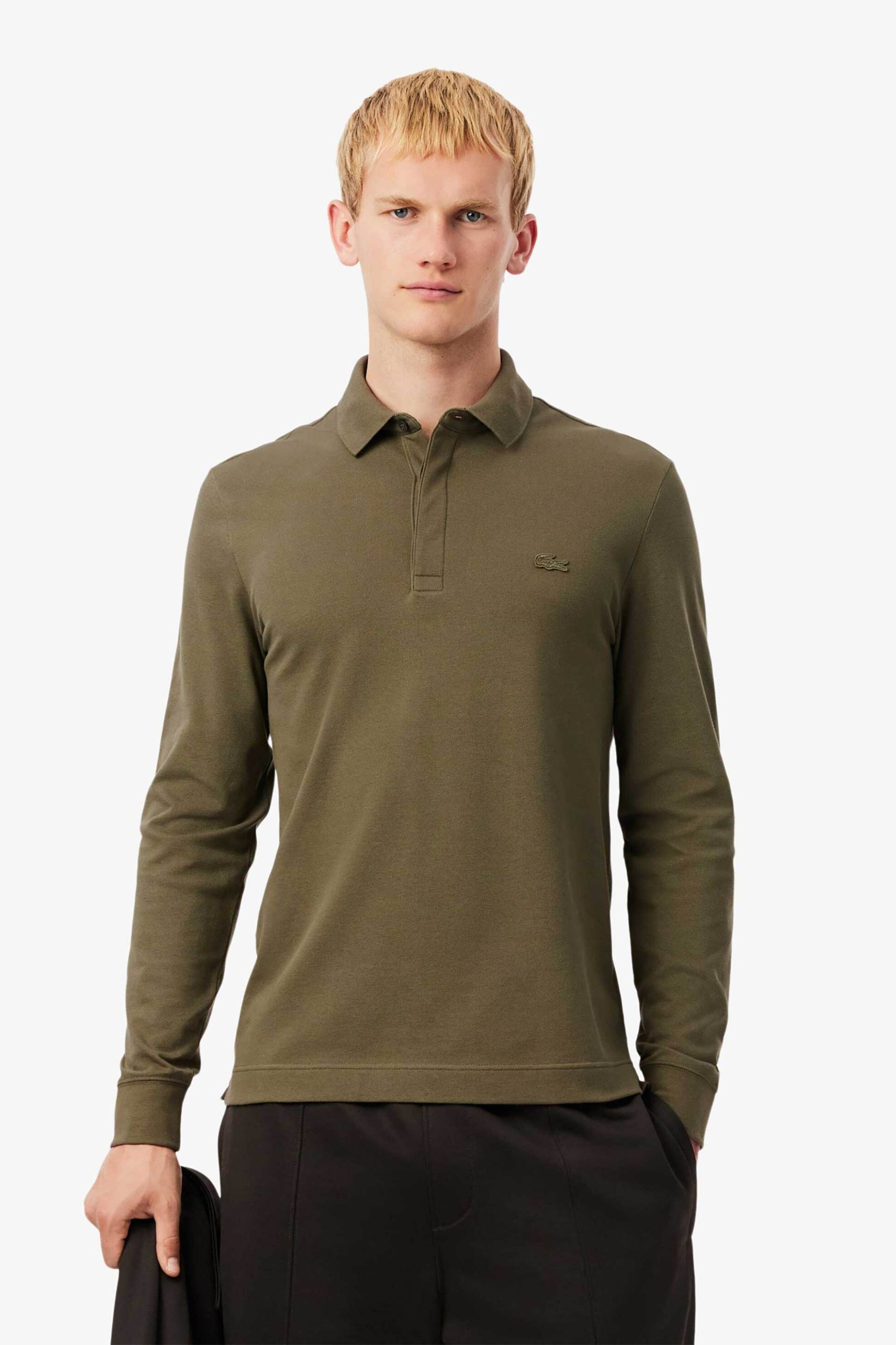 Lacoste ανδρική μπλούζα πόλο πικέ με κεντημένο λογότυπο Classic Fit 